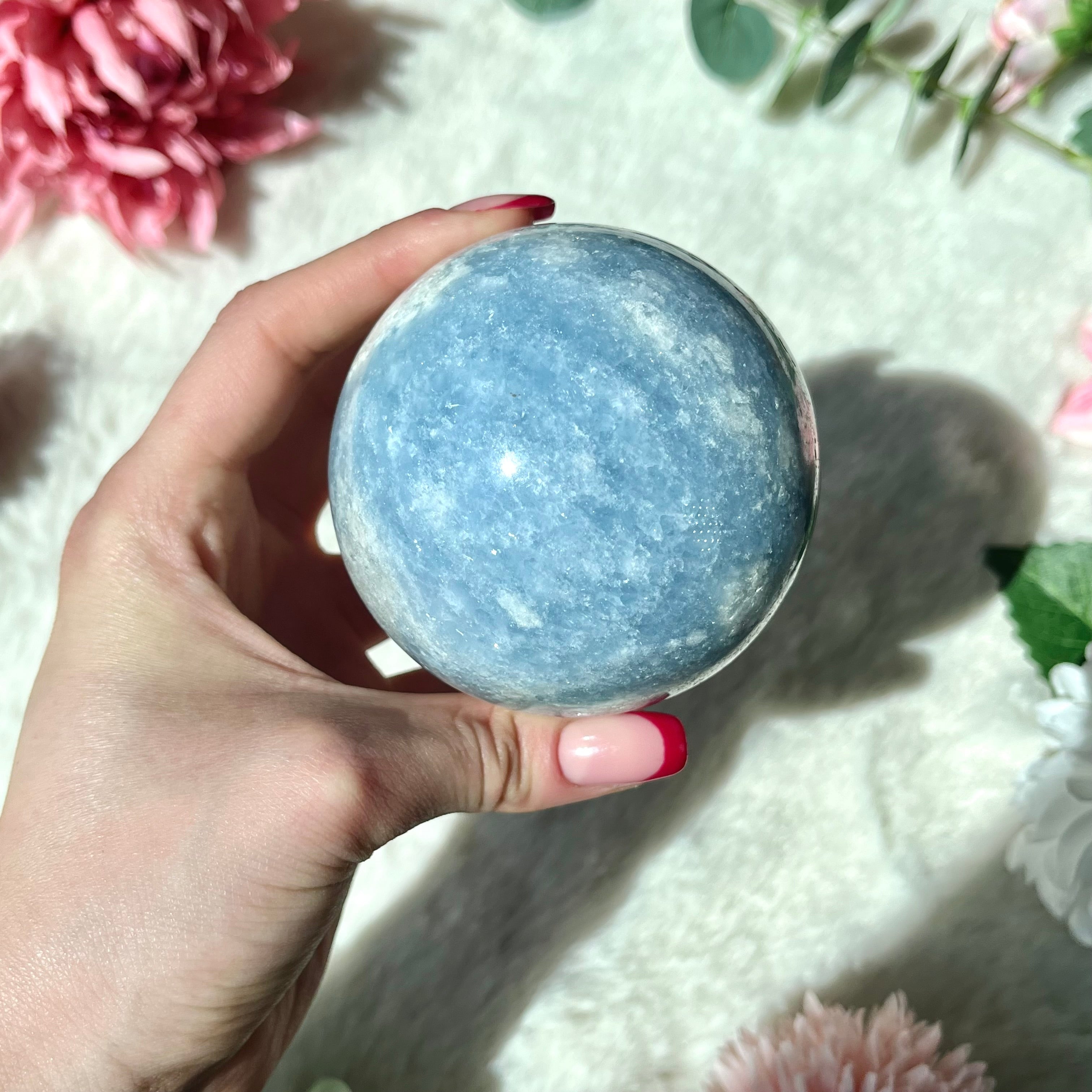 Blaue Calcit Kugel 334
