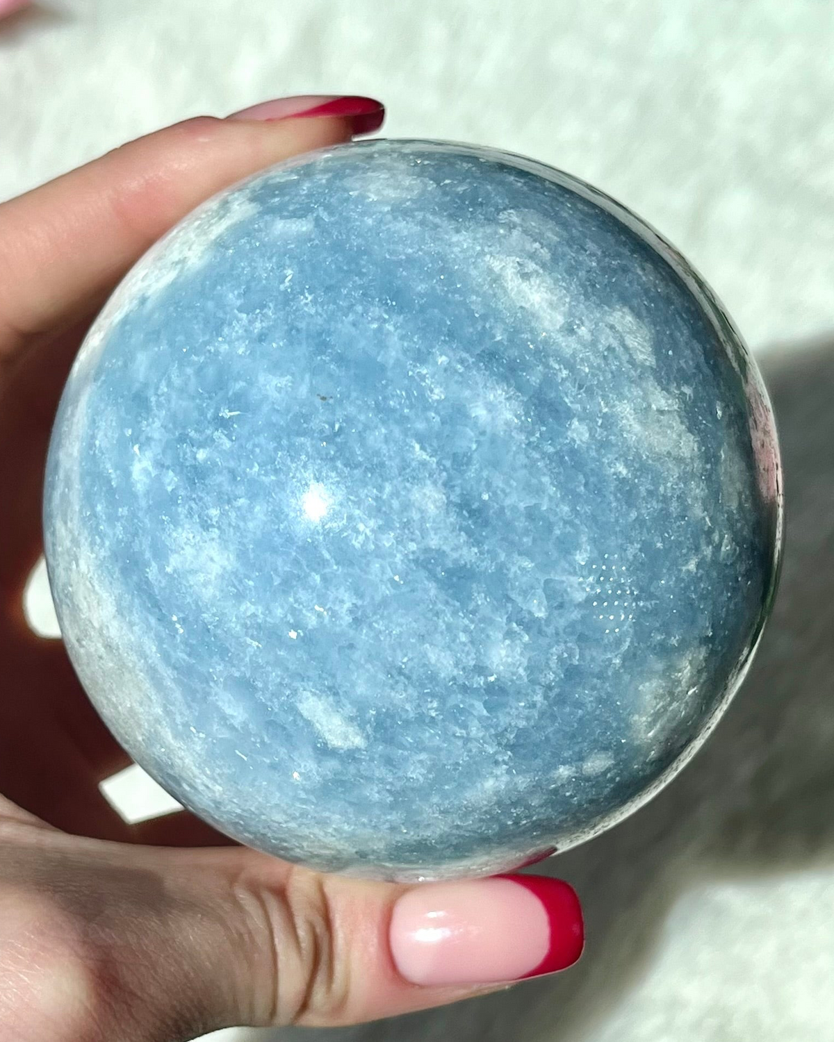 Blaue Calcit Kugel 334