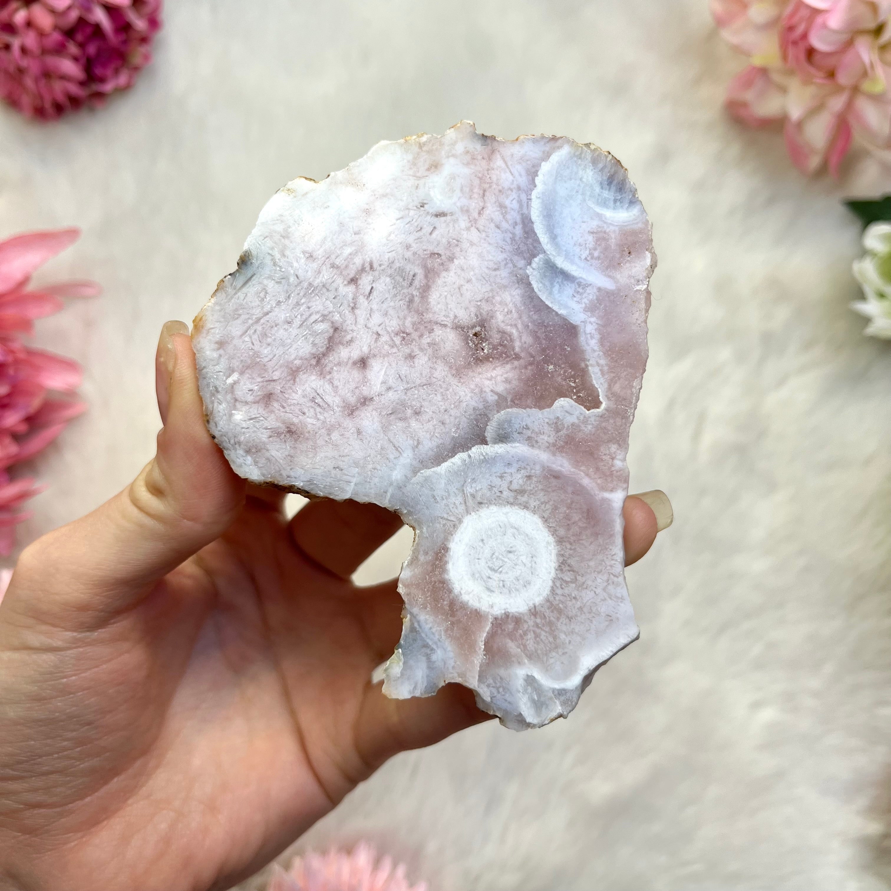 Pinke Amethyst scheibe 299