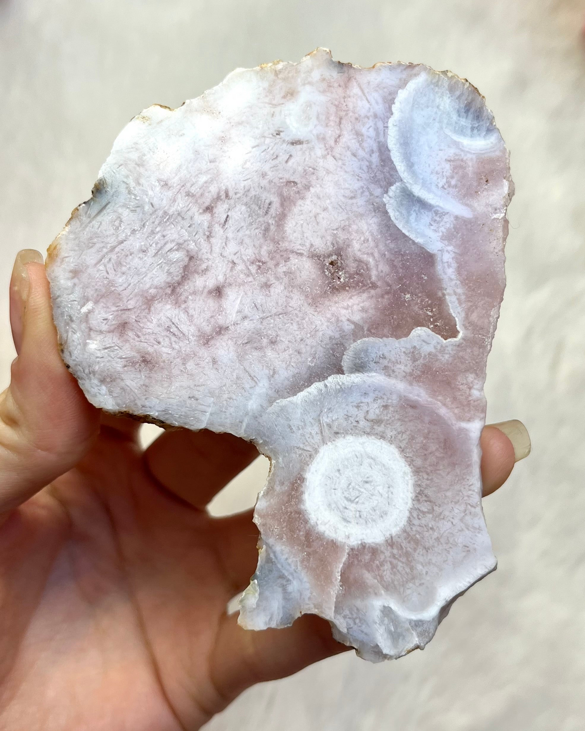 Pinke Amethyst scheibe 299