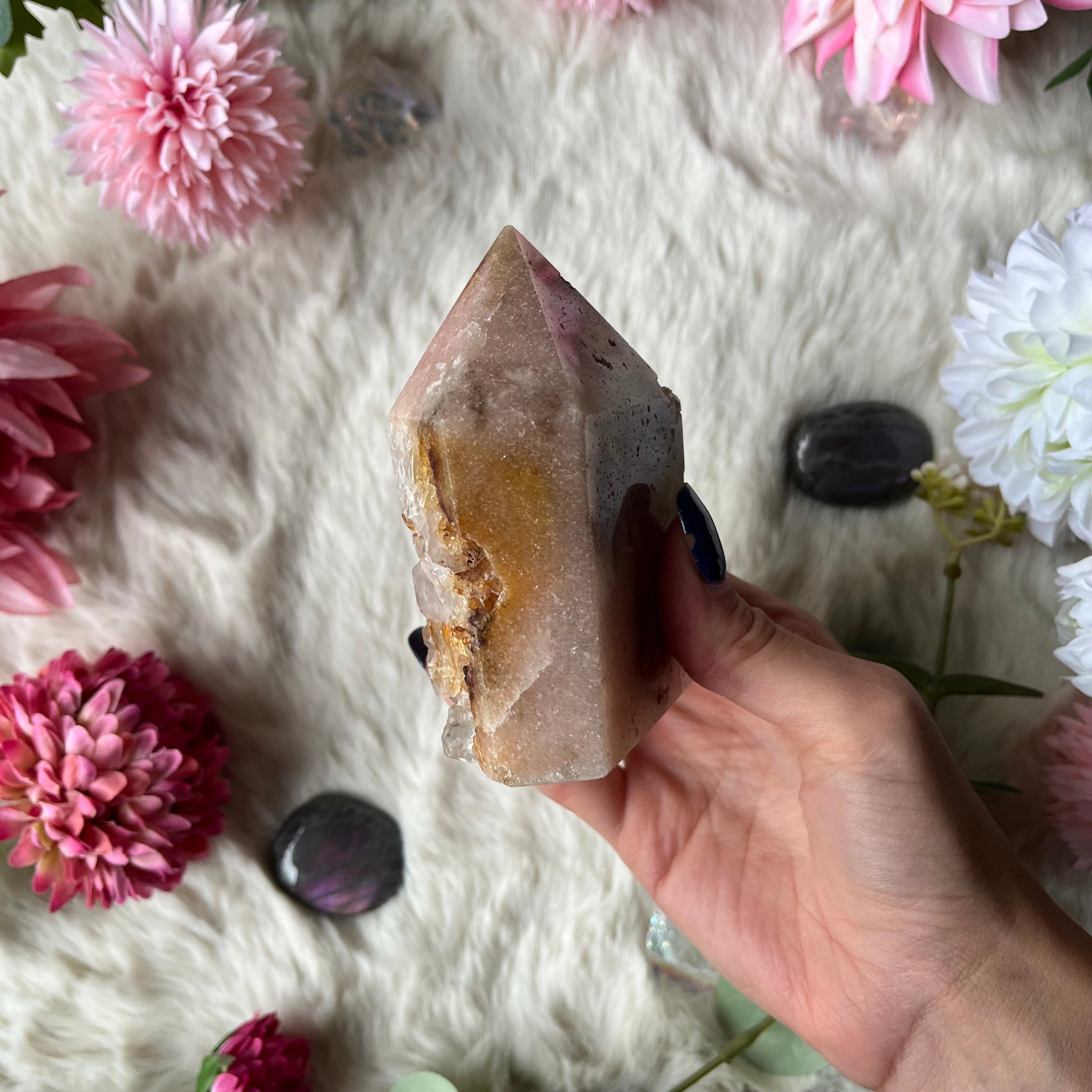 Pinker Amethyst Turm 11