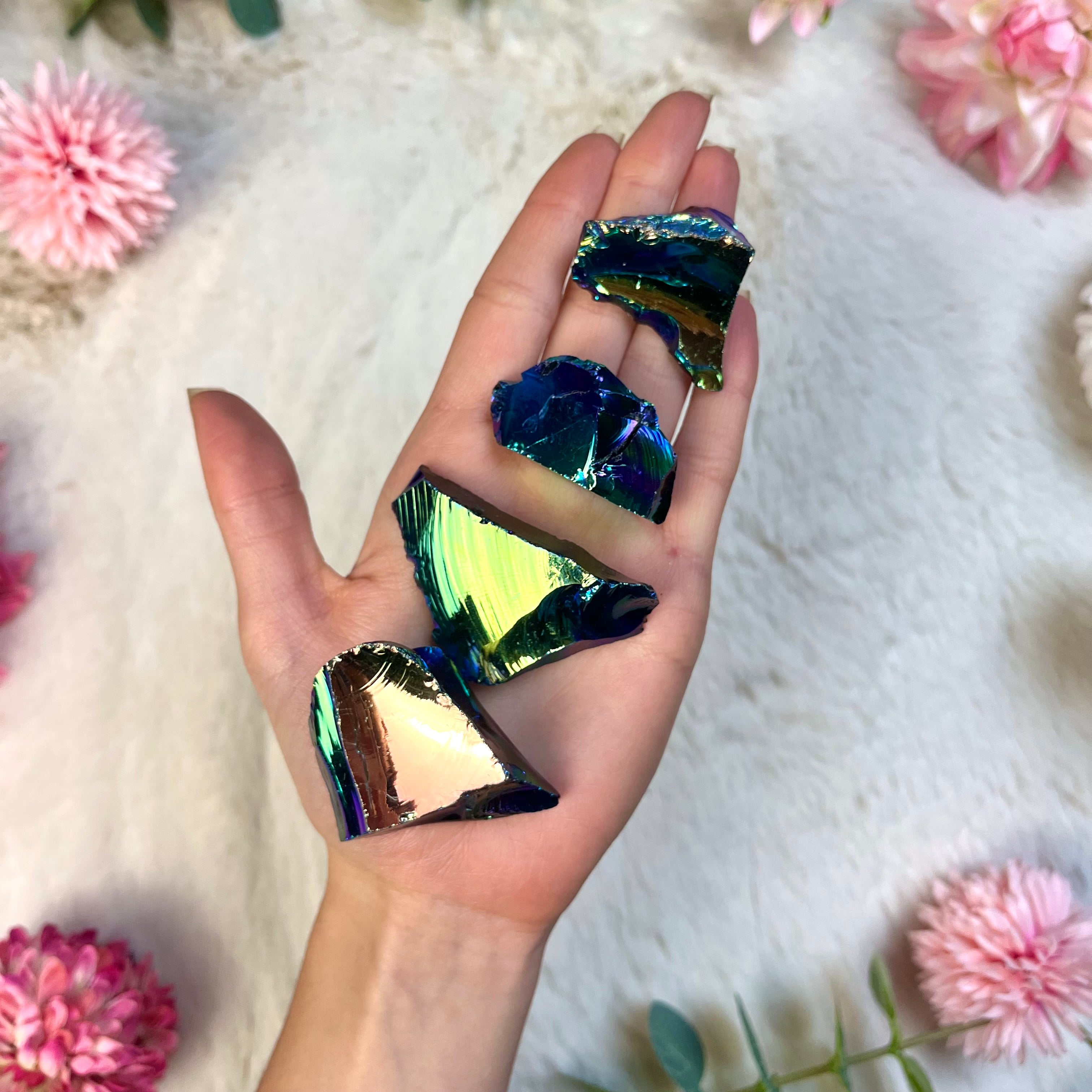 Aura Obsidian Rohstücke