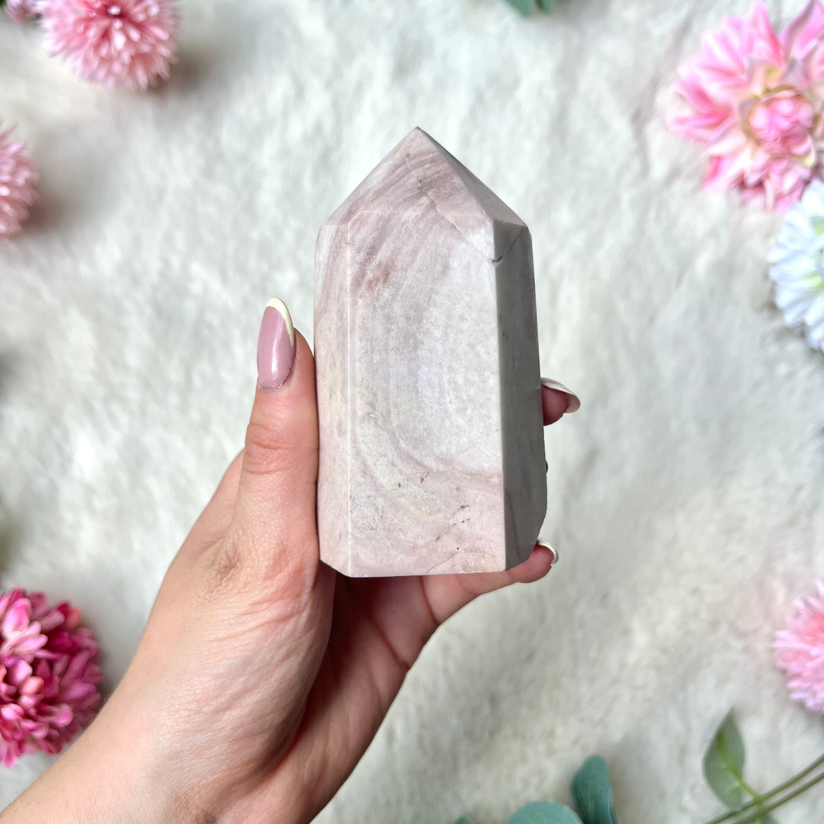 Pinker Amethyst Turm 476