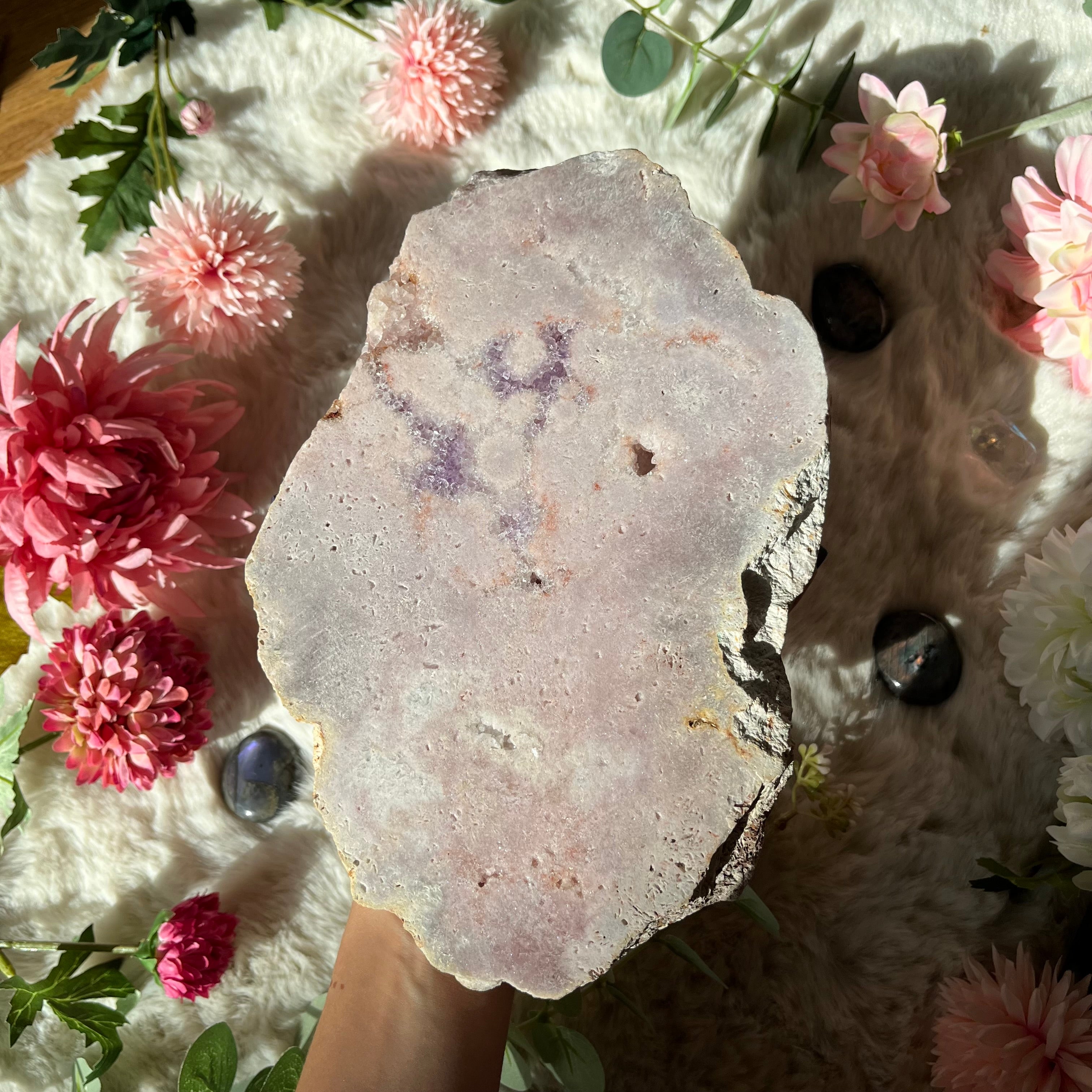 Pinker Amethyst Scheibe 5