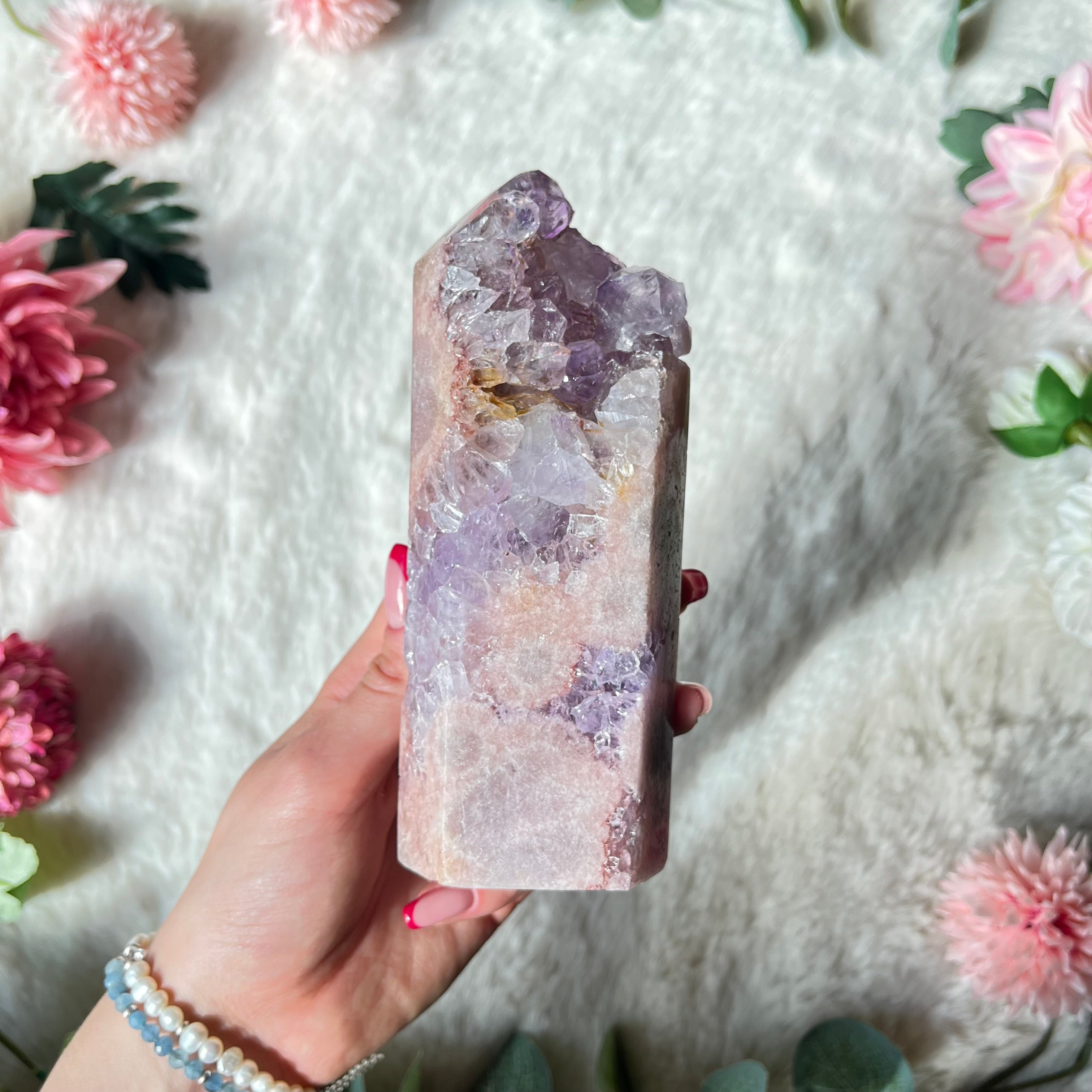 Pinker Amethyst Turm 323