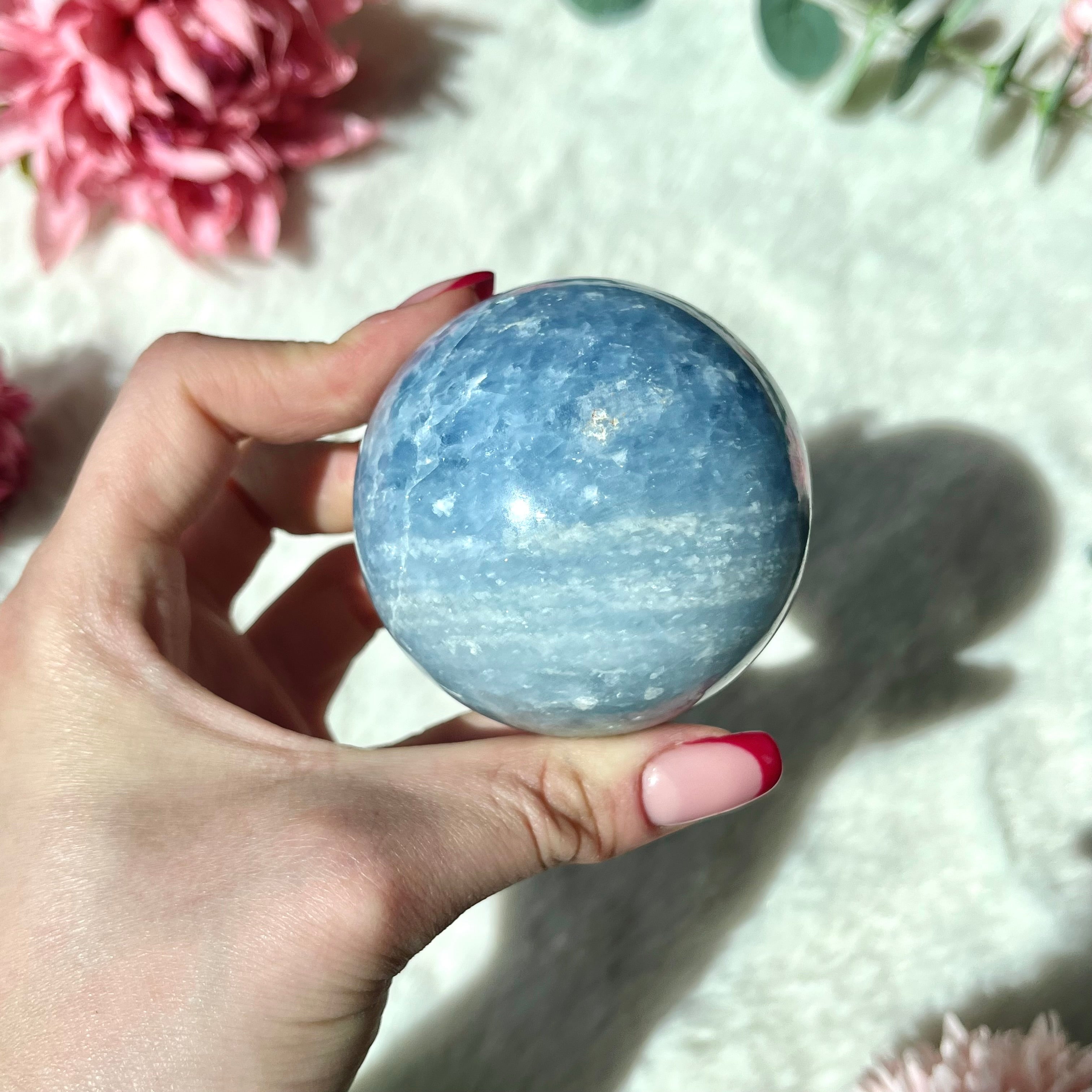 Blaue Calcit Kugel 336