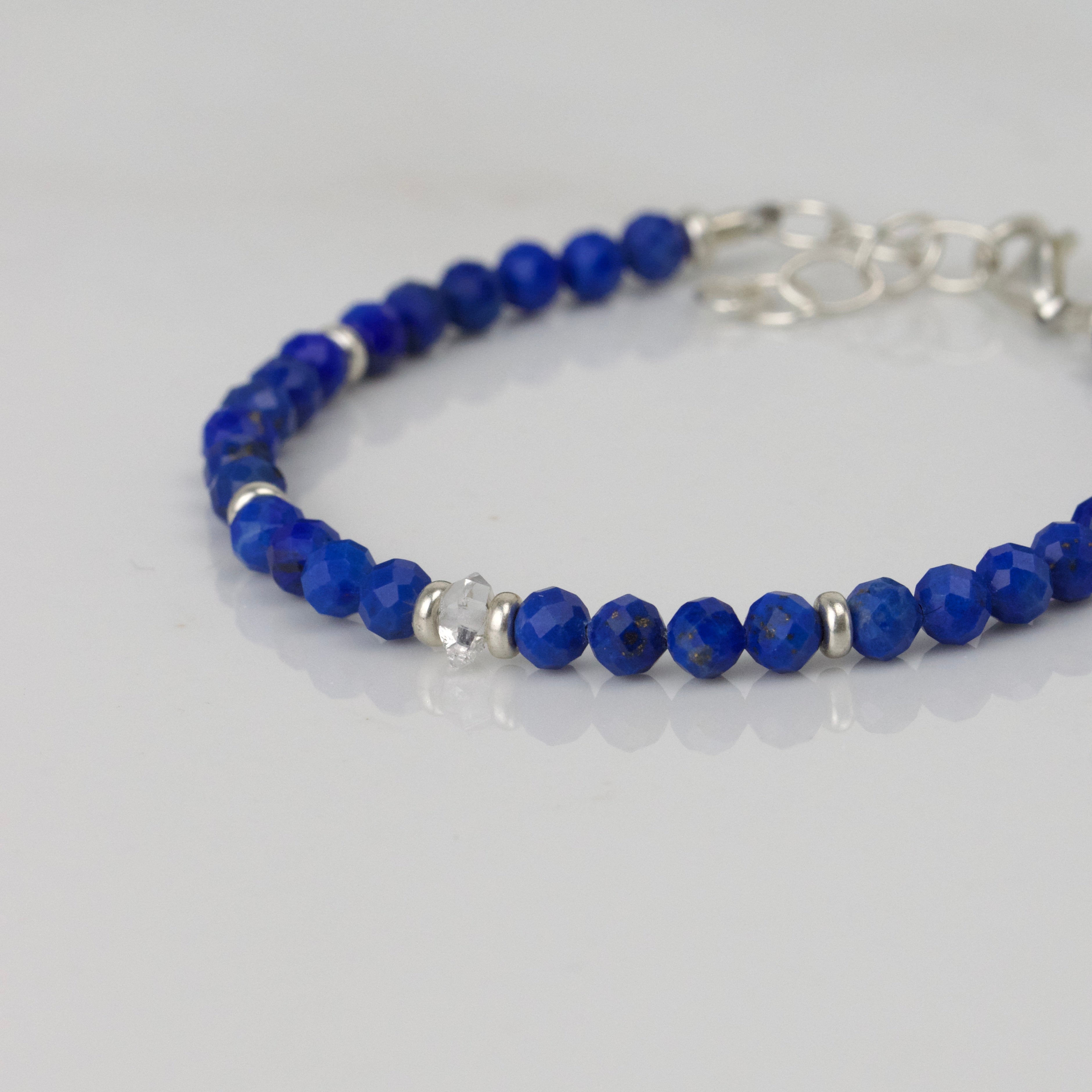 Lapislazuli Armband facettiert
