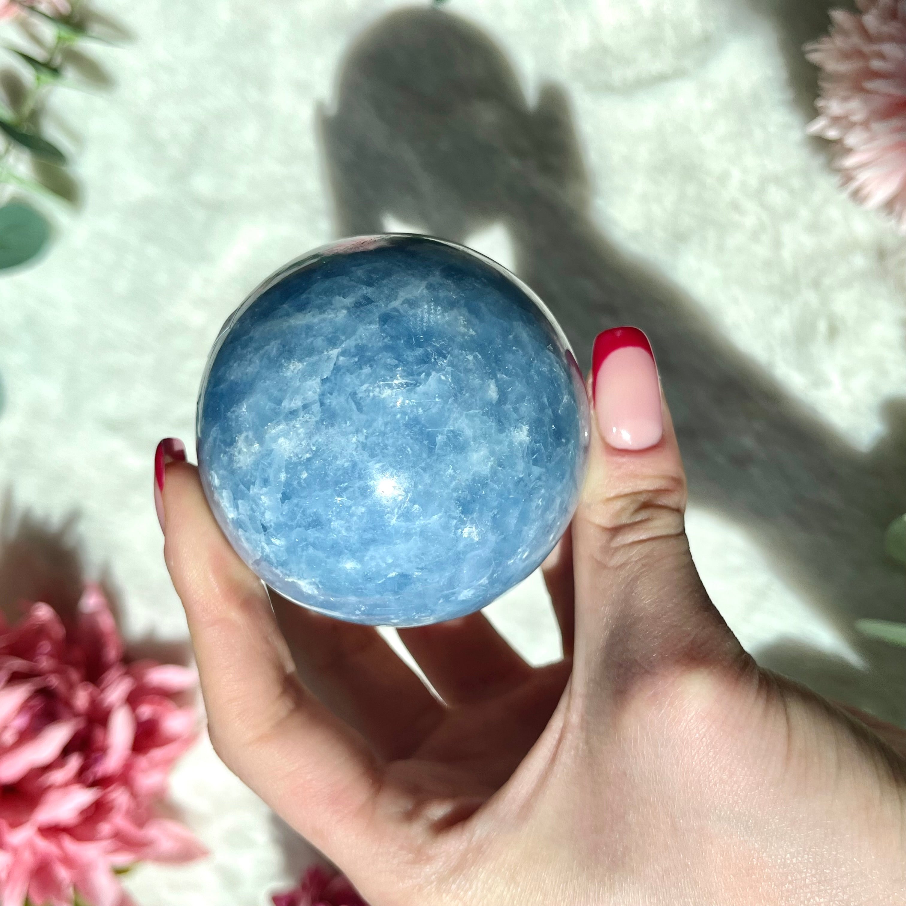 Blaue Calcit Kugel 336