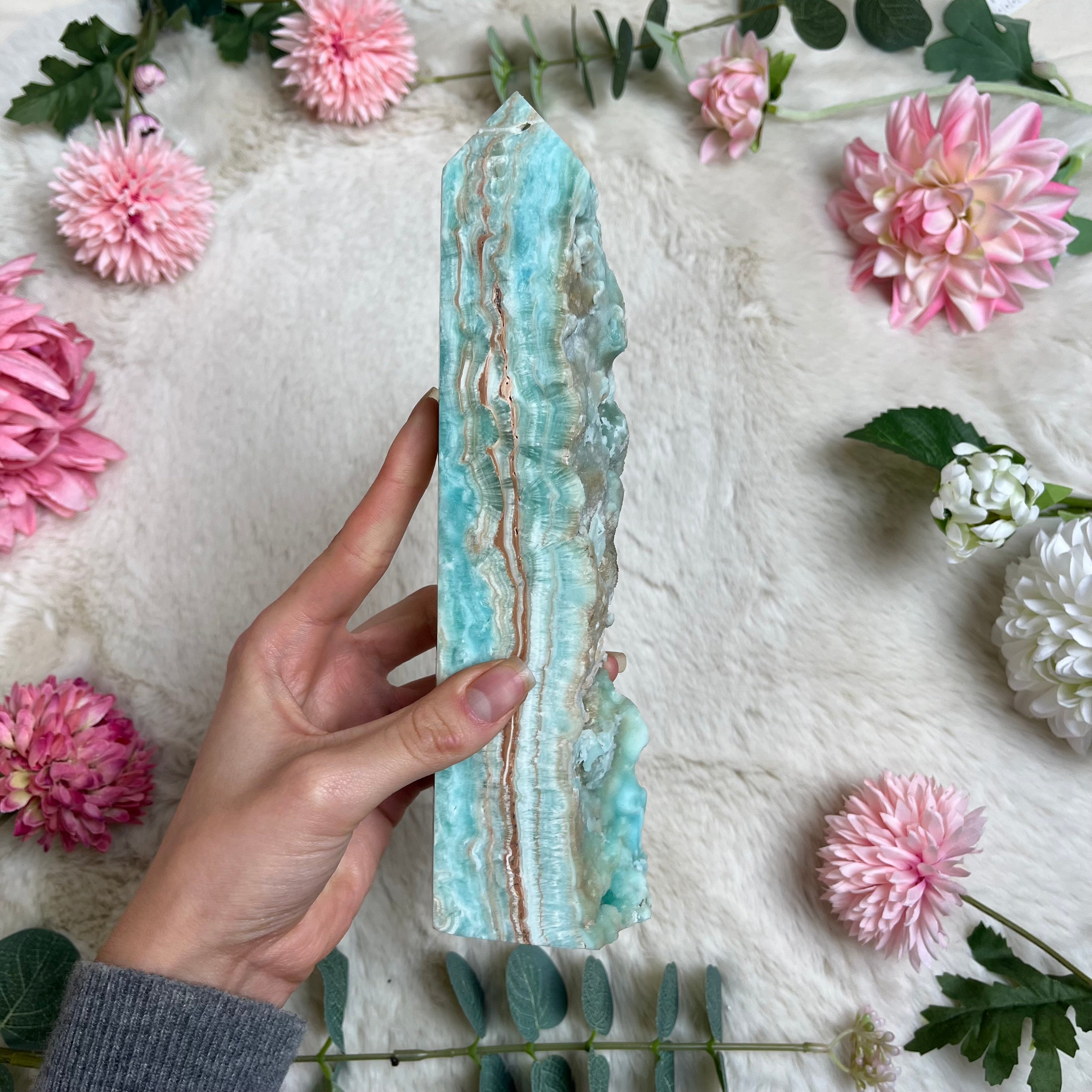 Aragonit - Karibischer Calcit Turm 75