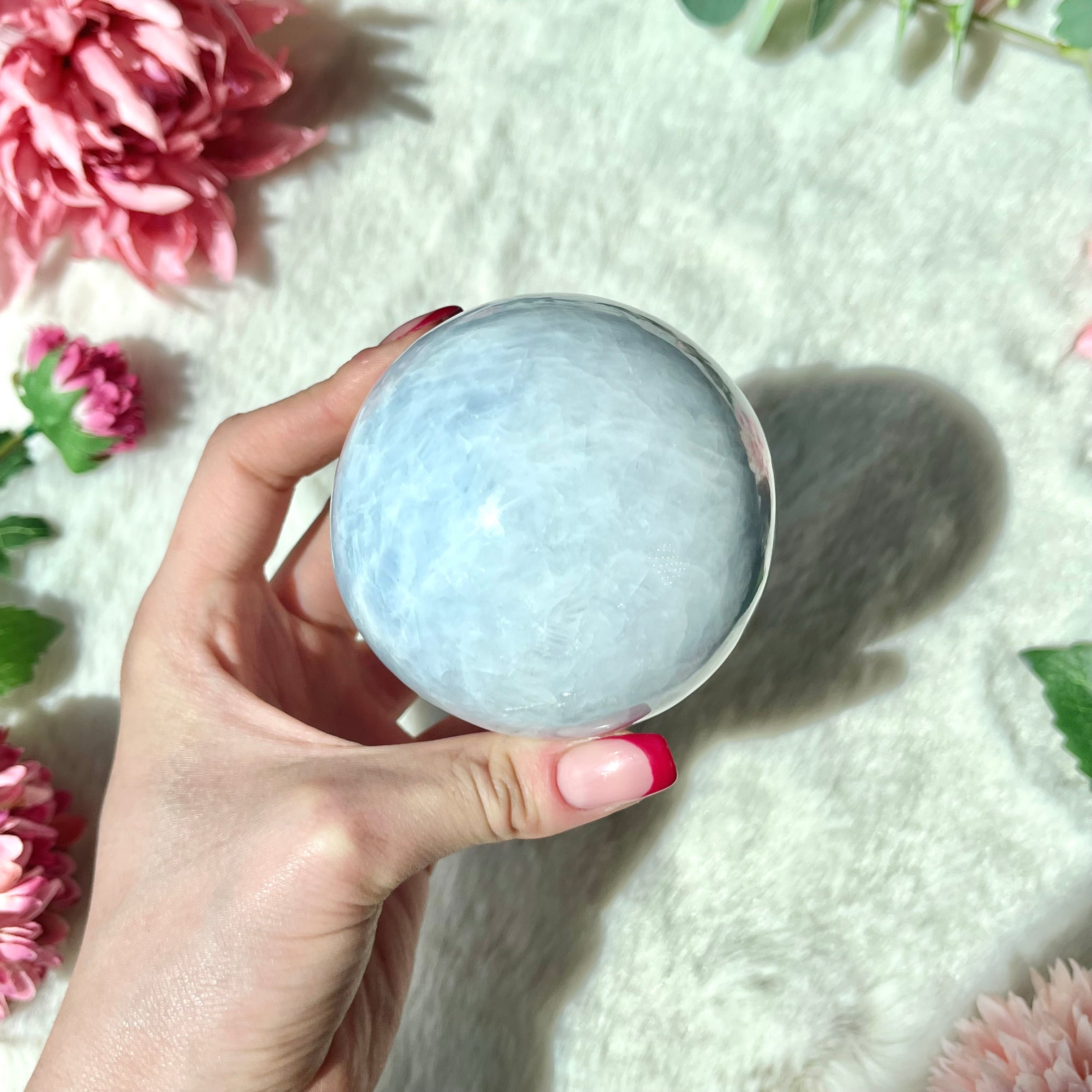 Blaue Calcit Kugel 335