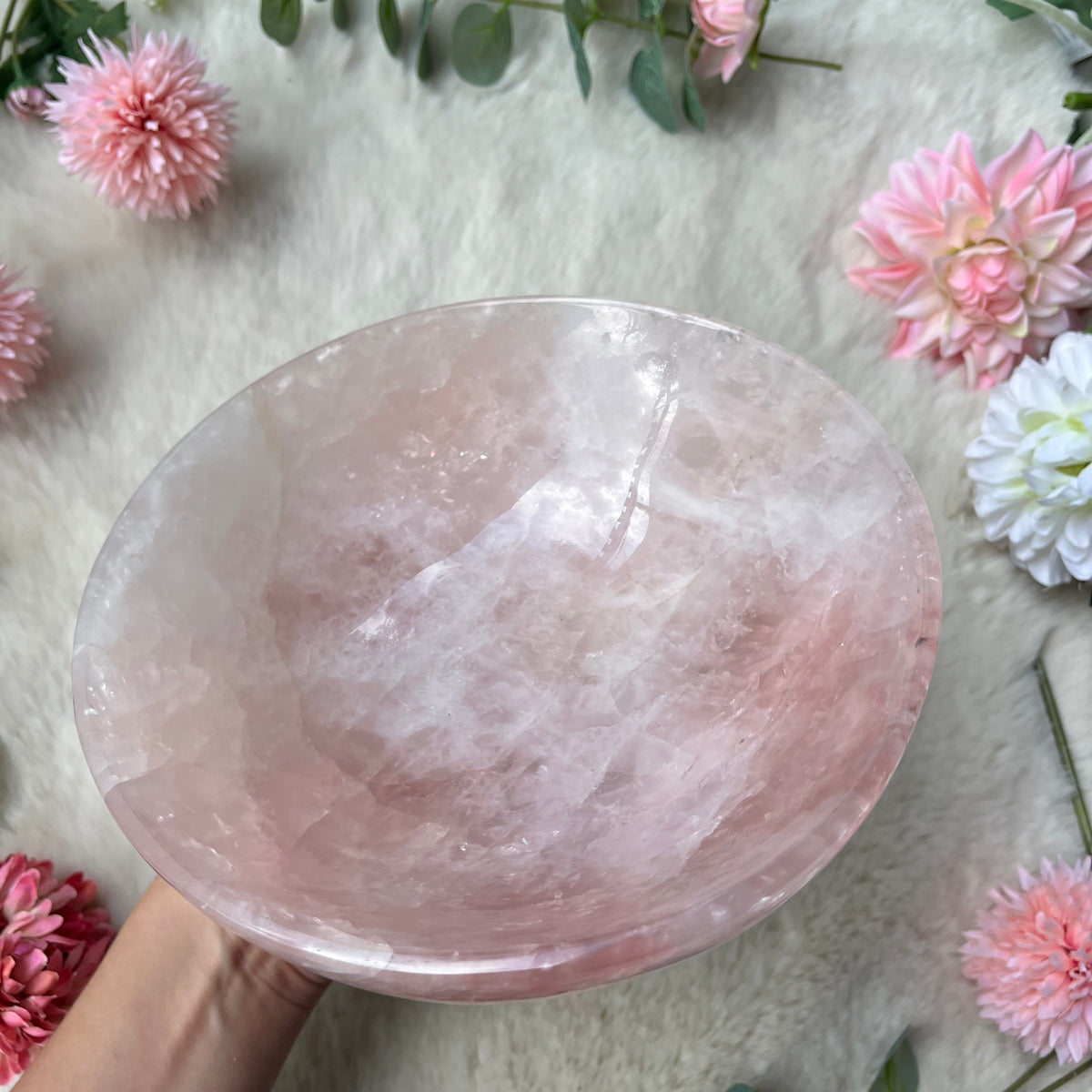 Rosenquarz Schale 537
