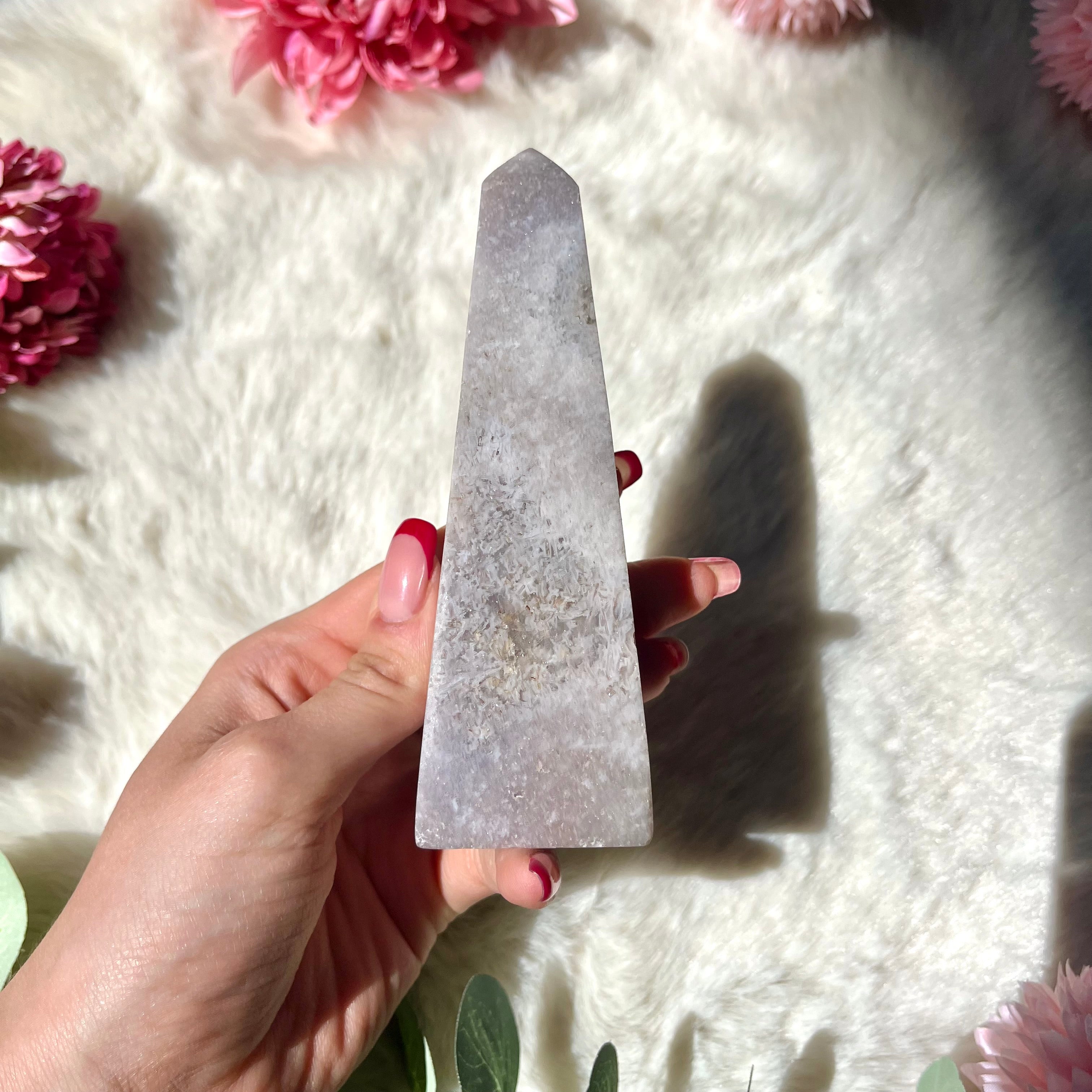 Pinker Amethyst Obelisk 307-310