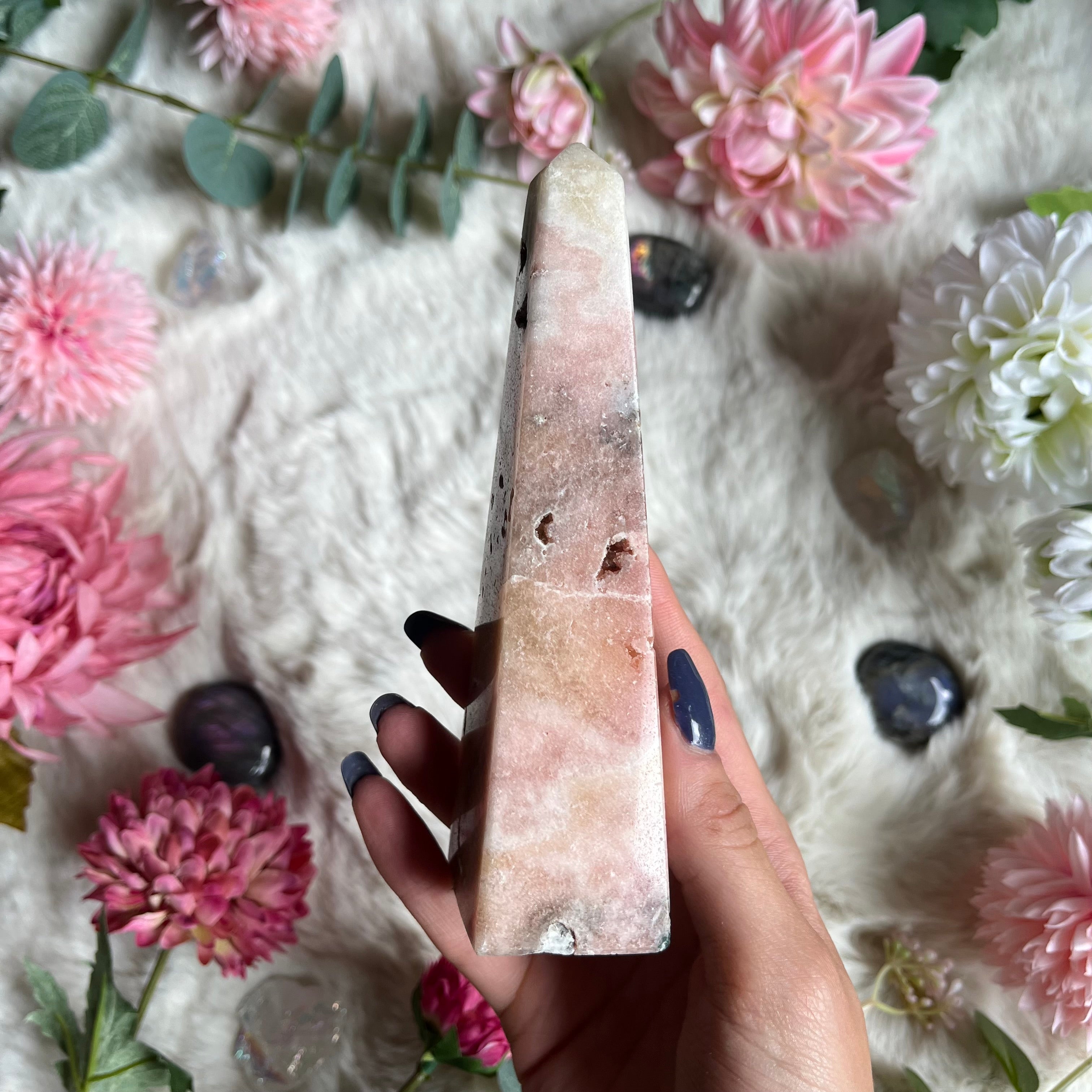 Pinker Amethyst Obelisk 13-18