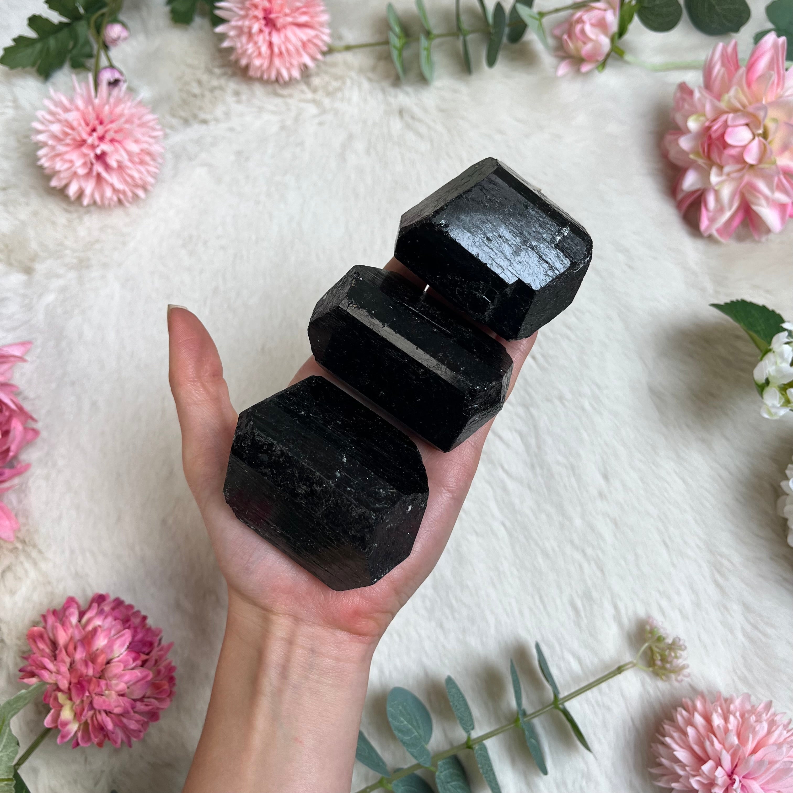 Schwarzer Turmalin Doppelender Natur