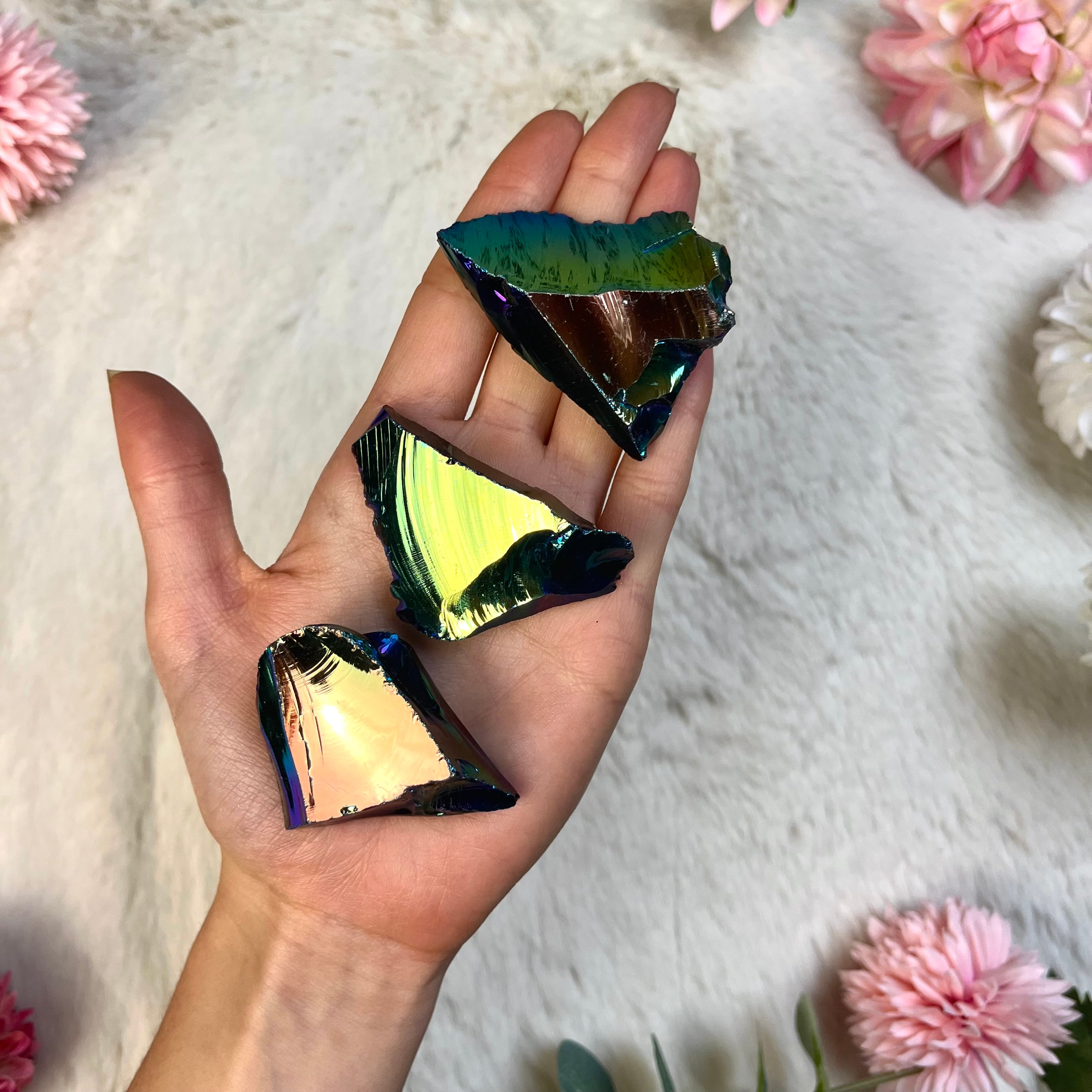 Aura Obsidian Rohstücke