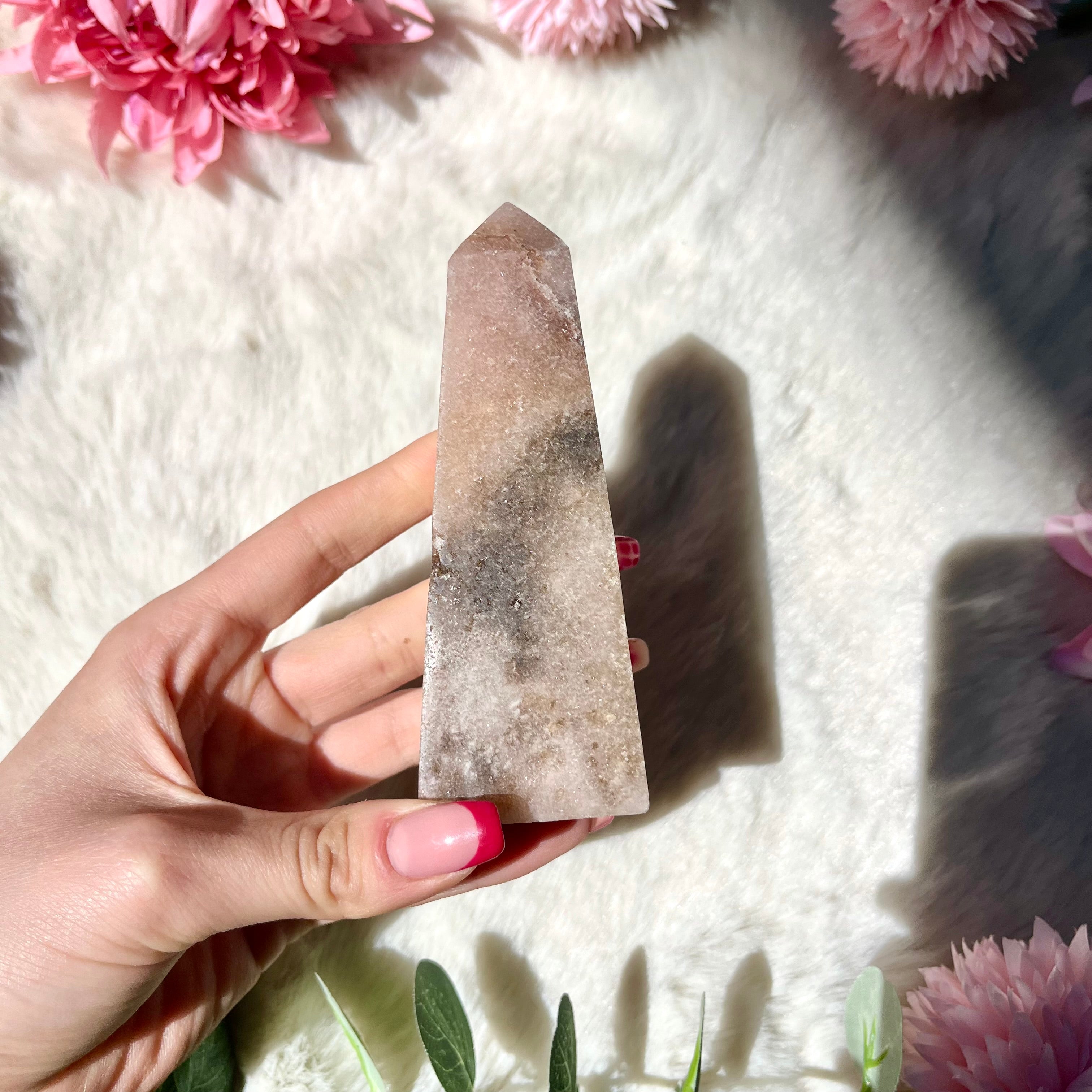 Pinker Amethyst Obelisk 307-310