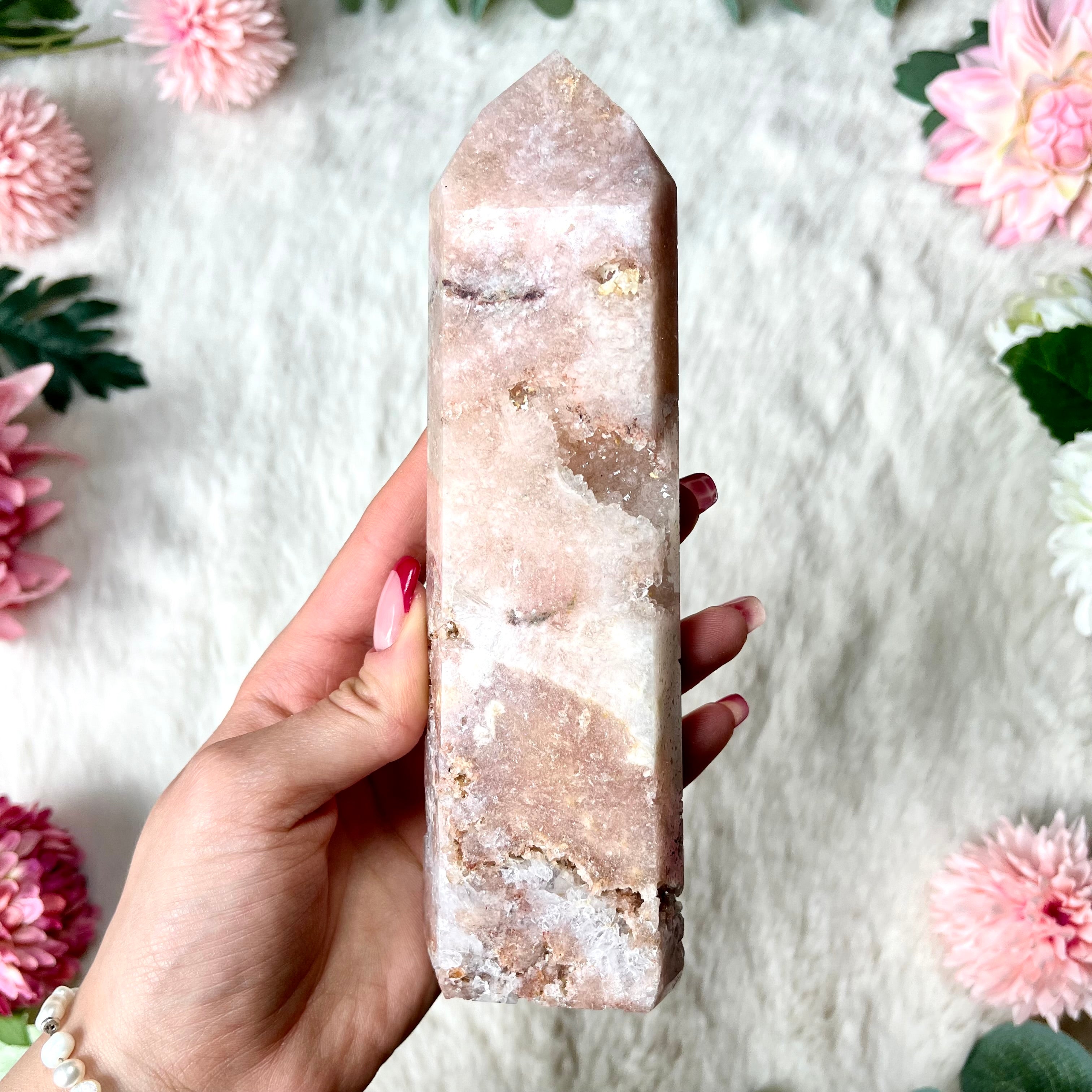 Pinker Amethyst Turm 322