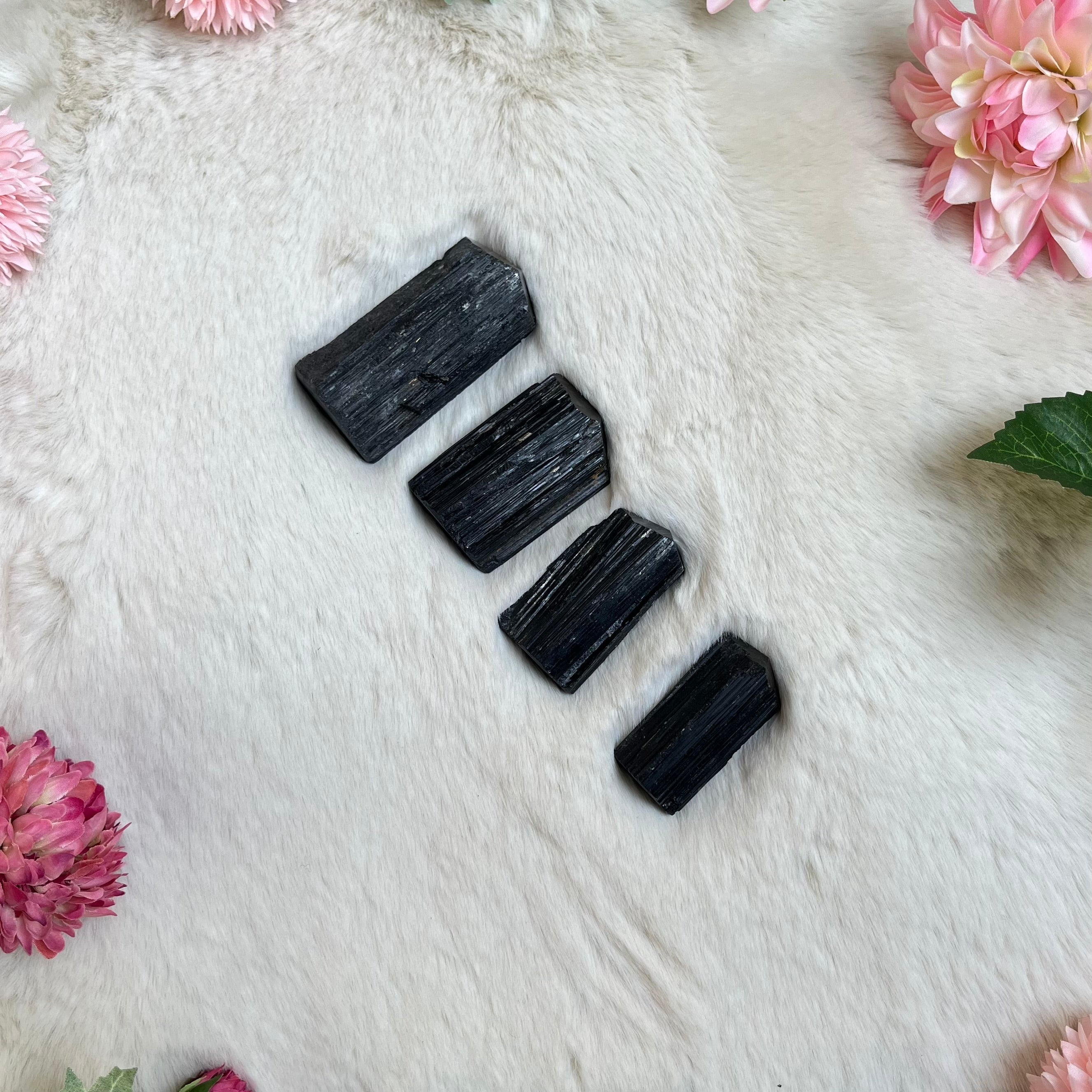 Schwarzer Turmalin Natur Turm 193-197