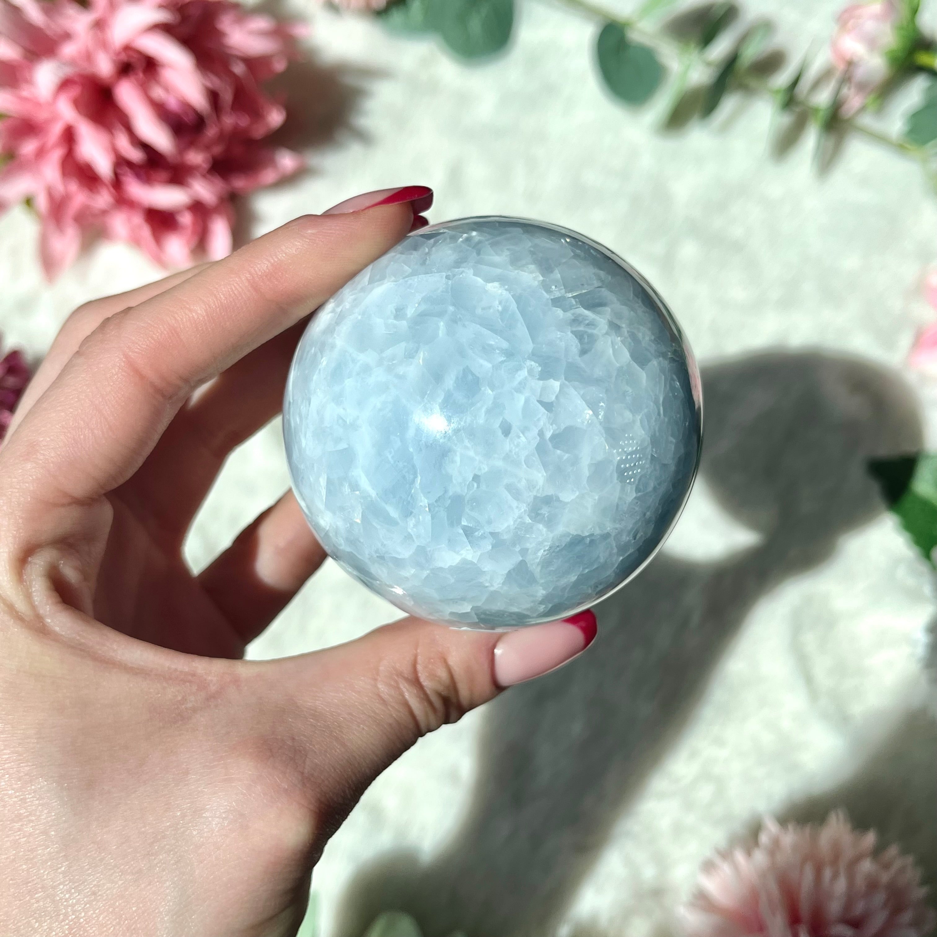 Blaue Calcit Kugel 337