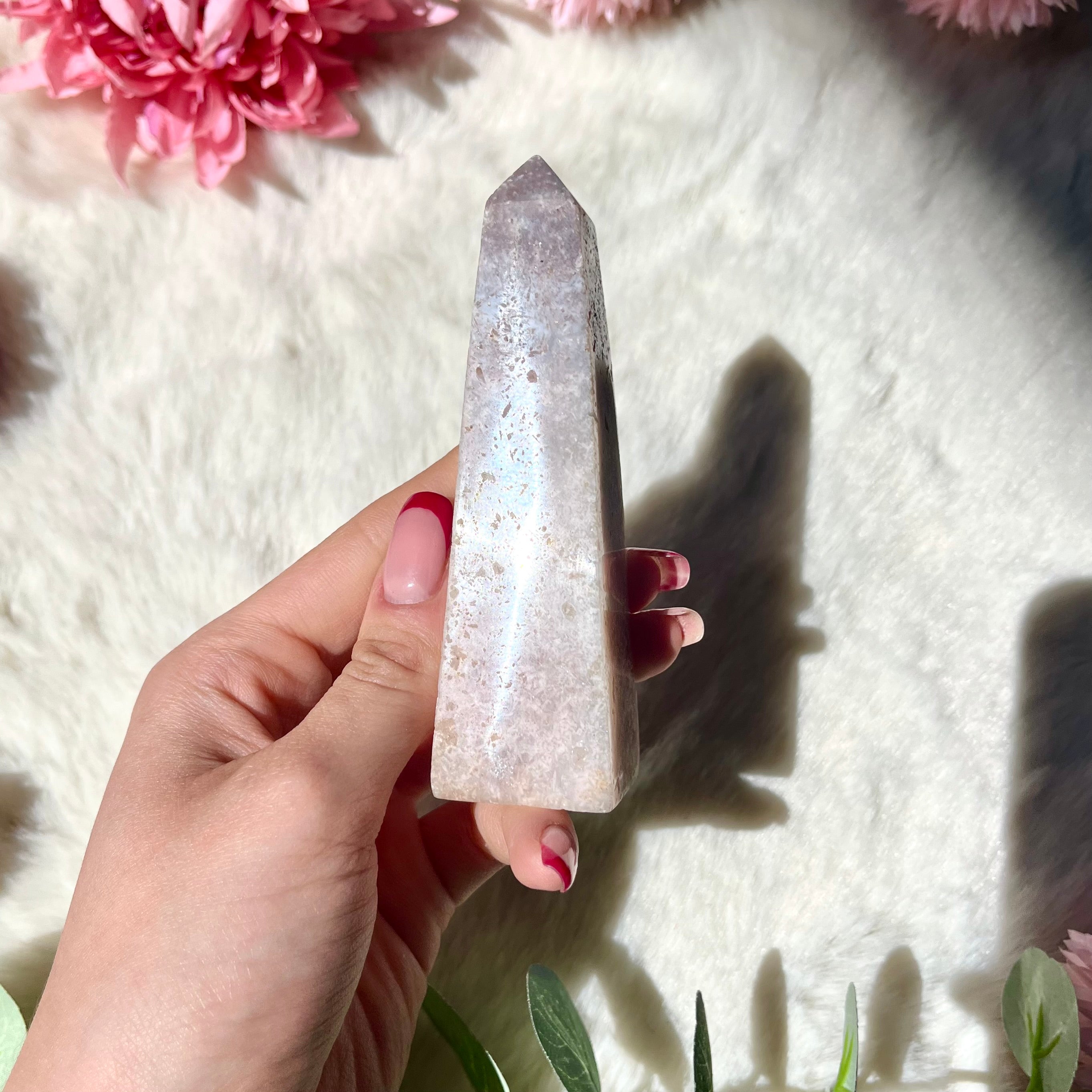 Pinker Amethyst Obelisk 307-310