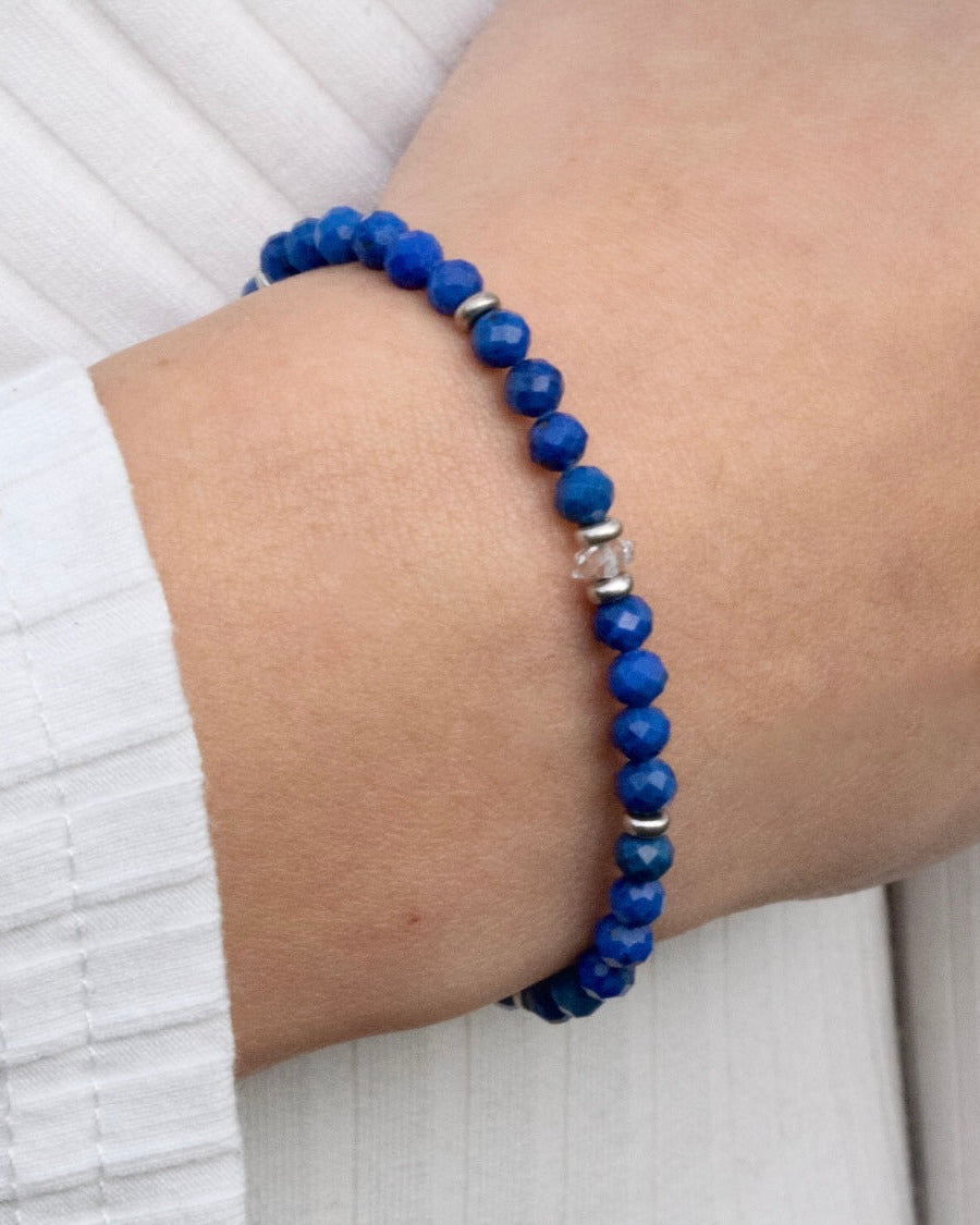 Lapislazuli Armband facettiert