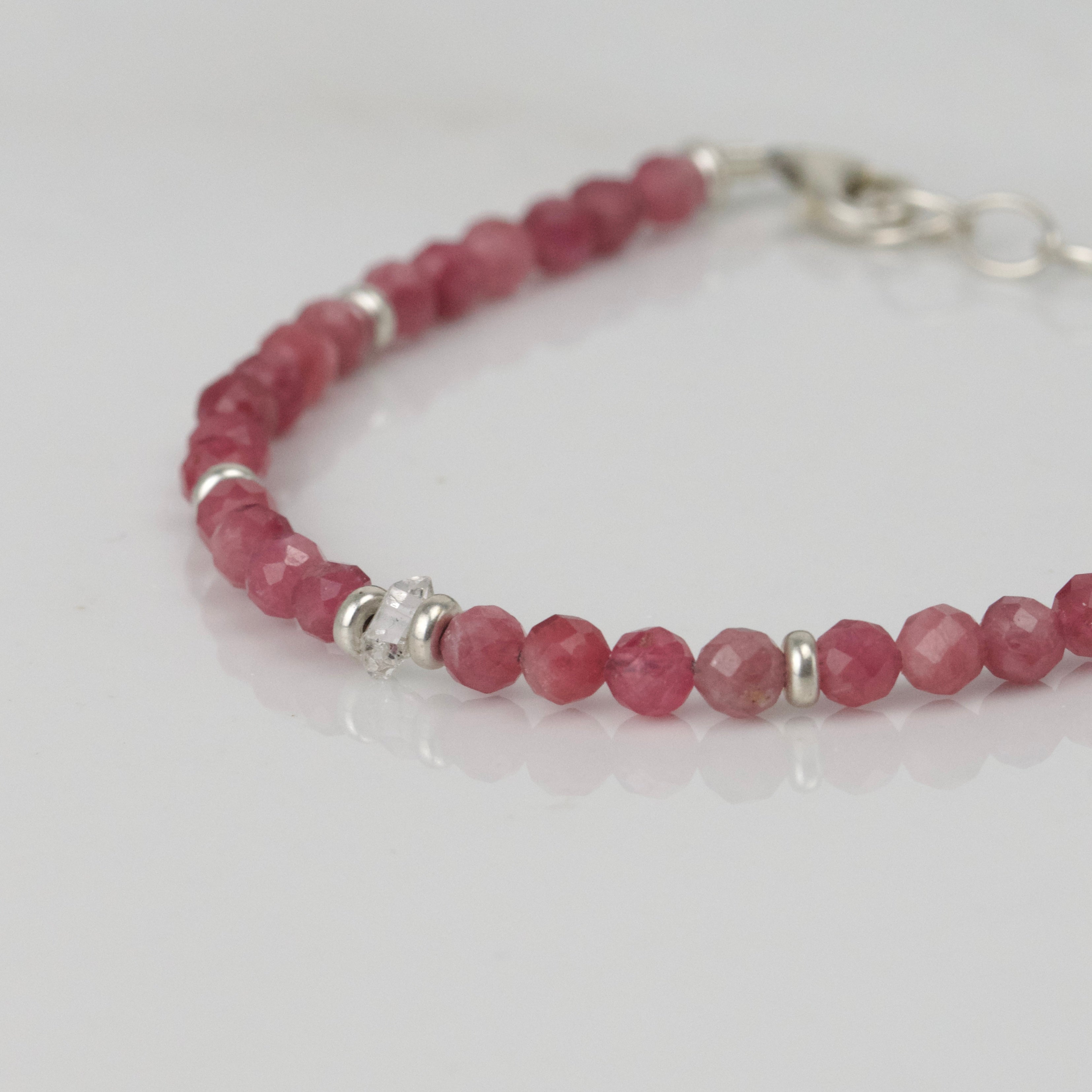 Pinker Turmalin Armband facettiert