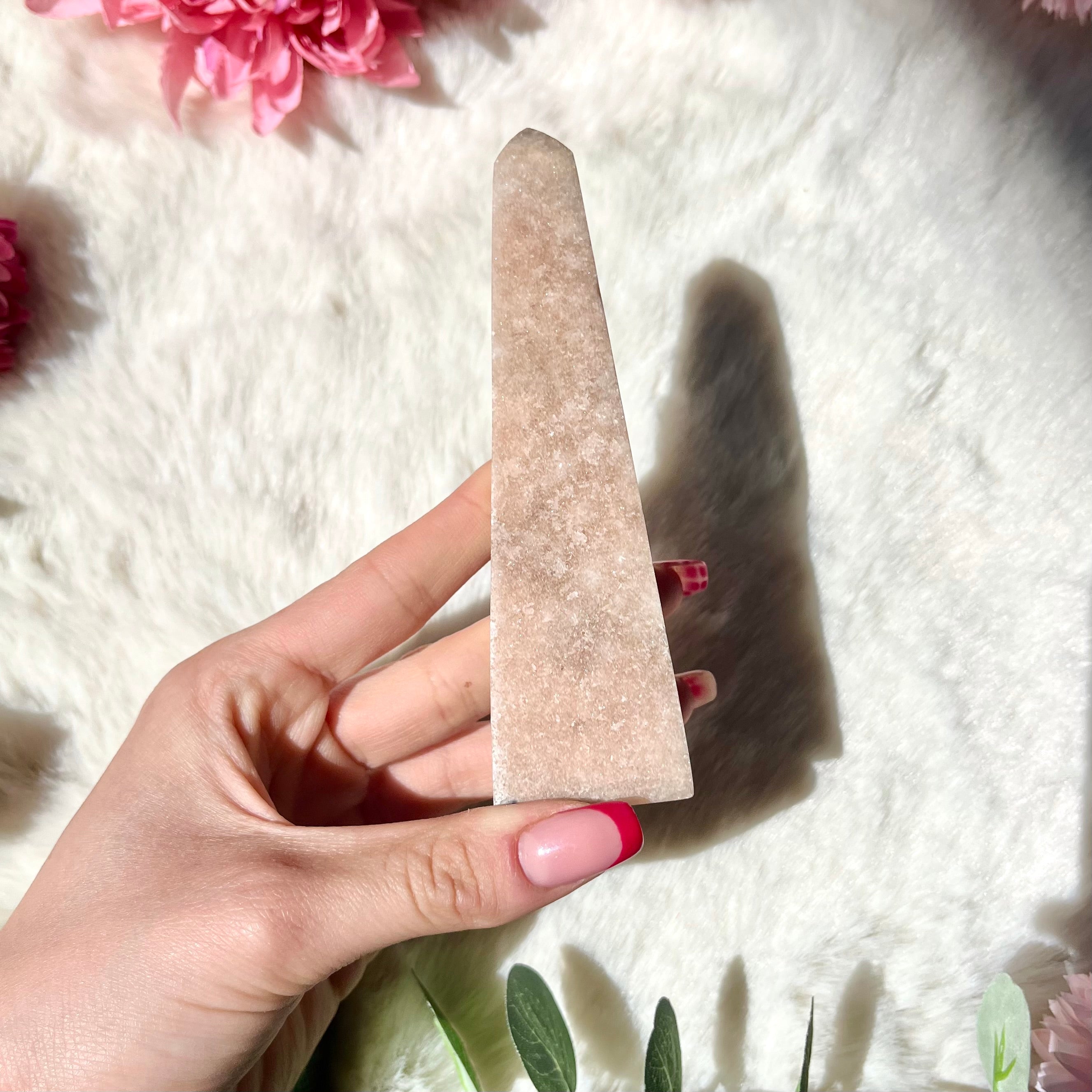 Pinker Amethyst Obelisk 307-310