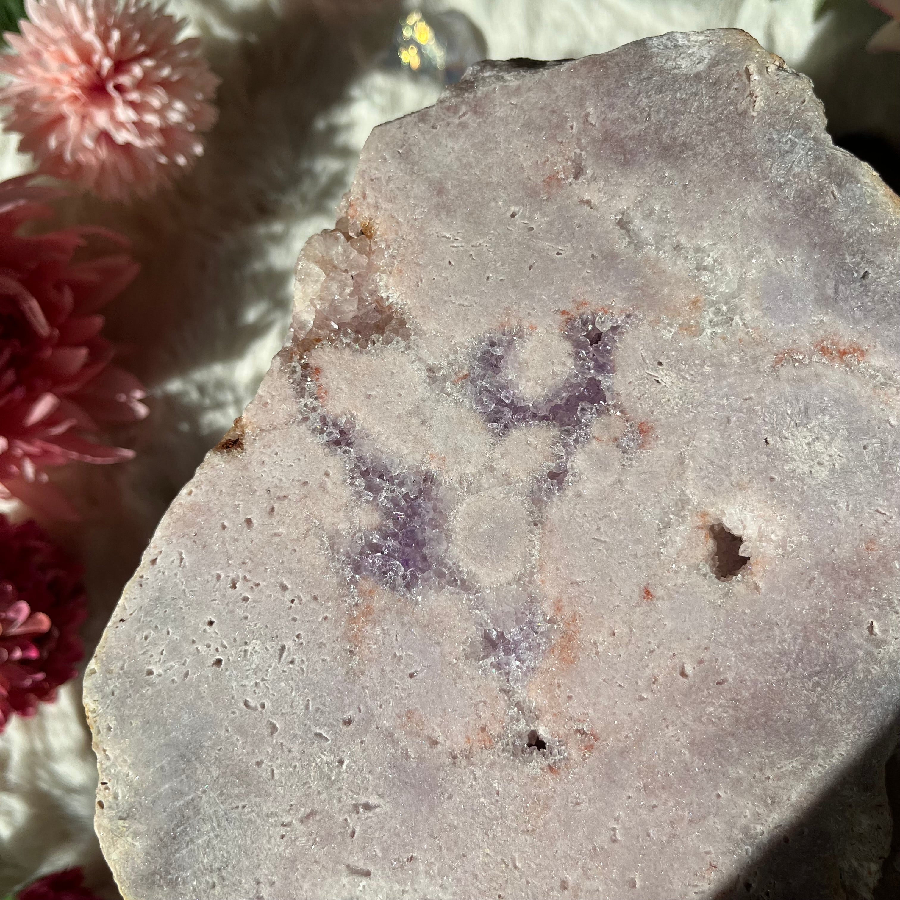 Pinker Amethyst Scheibe 5