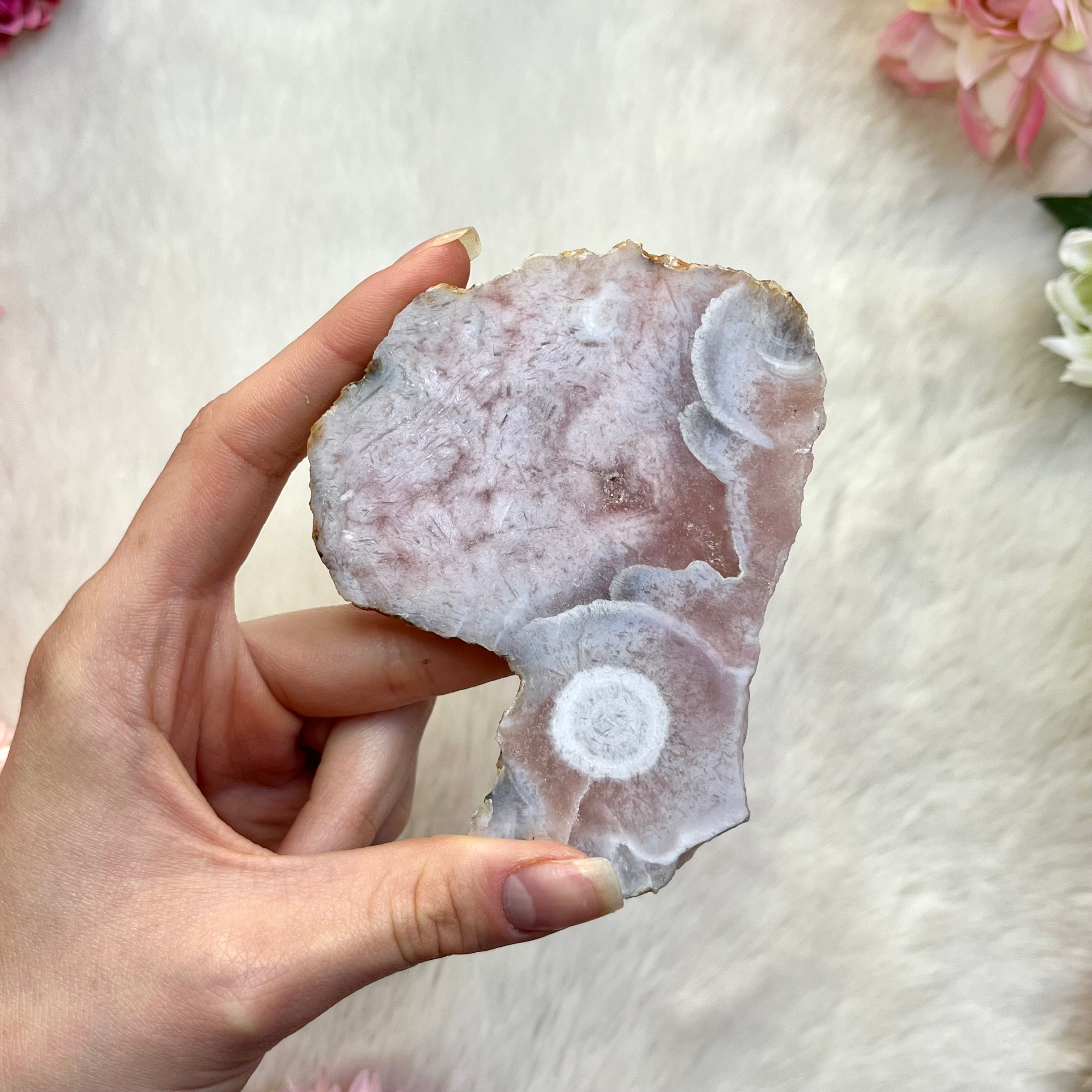 Pinke Amethyst scheibe 299