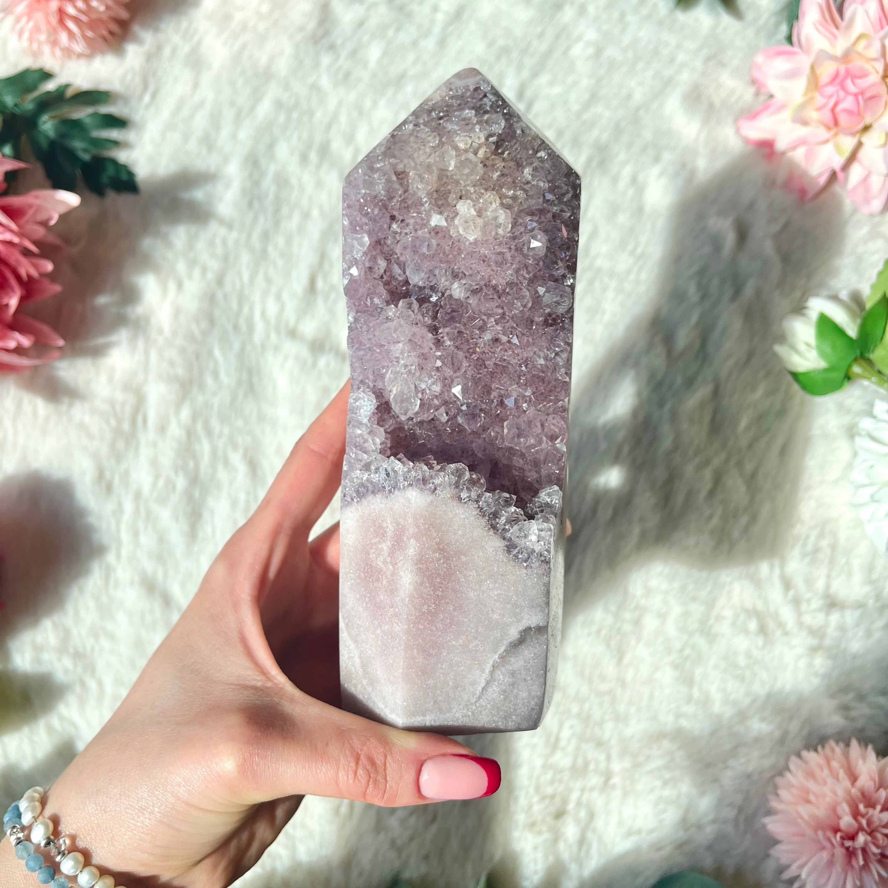 Pinker Amethyst Turm 324