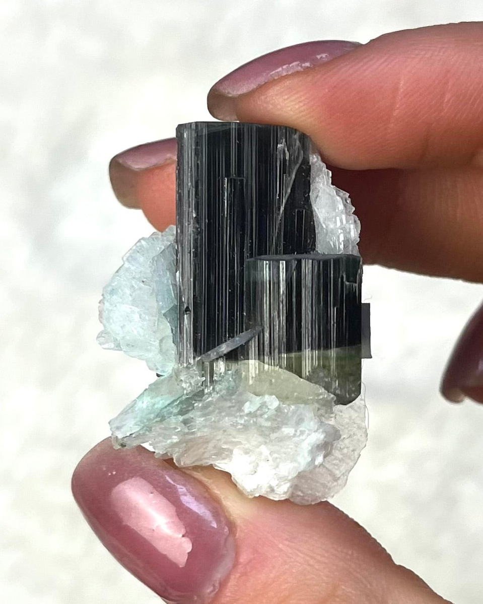 Bergkristall Turmalin Stufe Natur 142