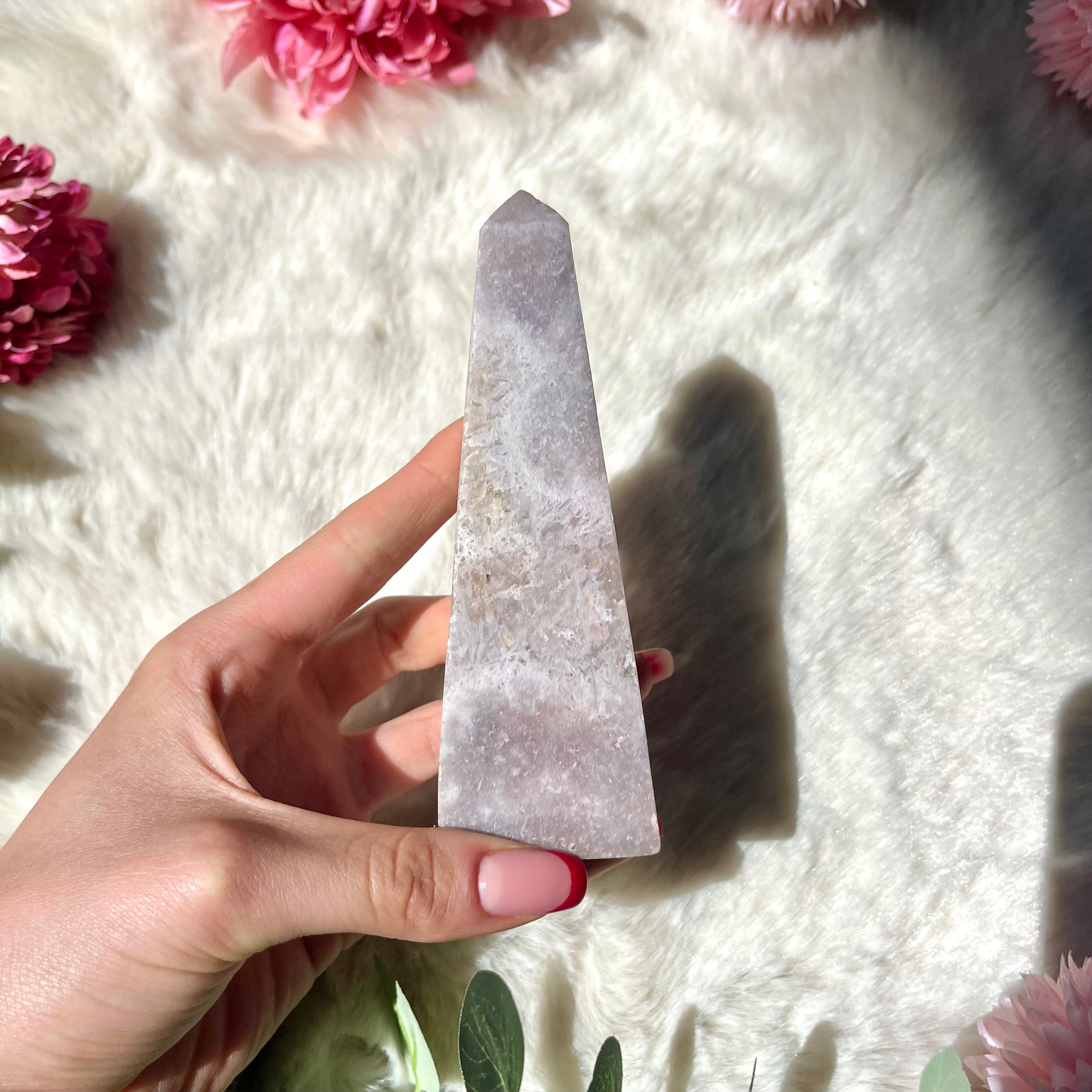 Pinker Amethyst Obelisk 307-310