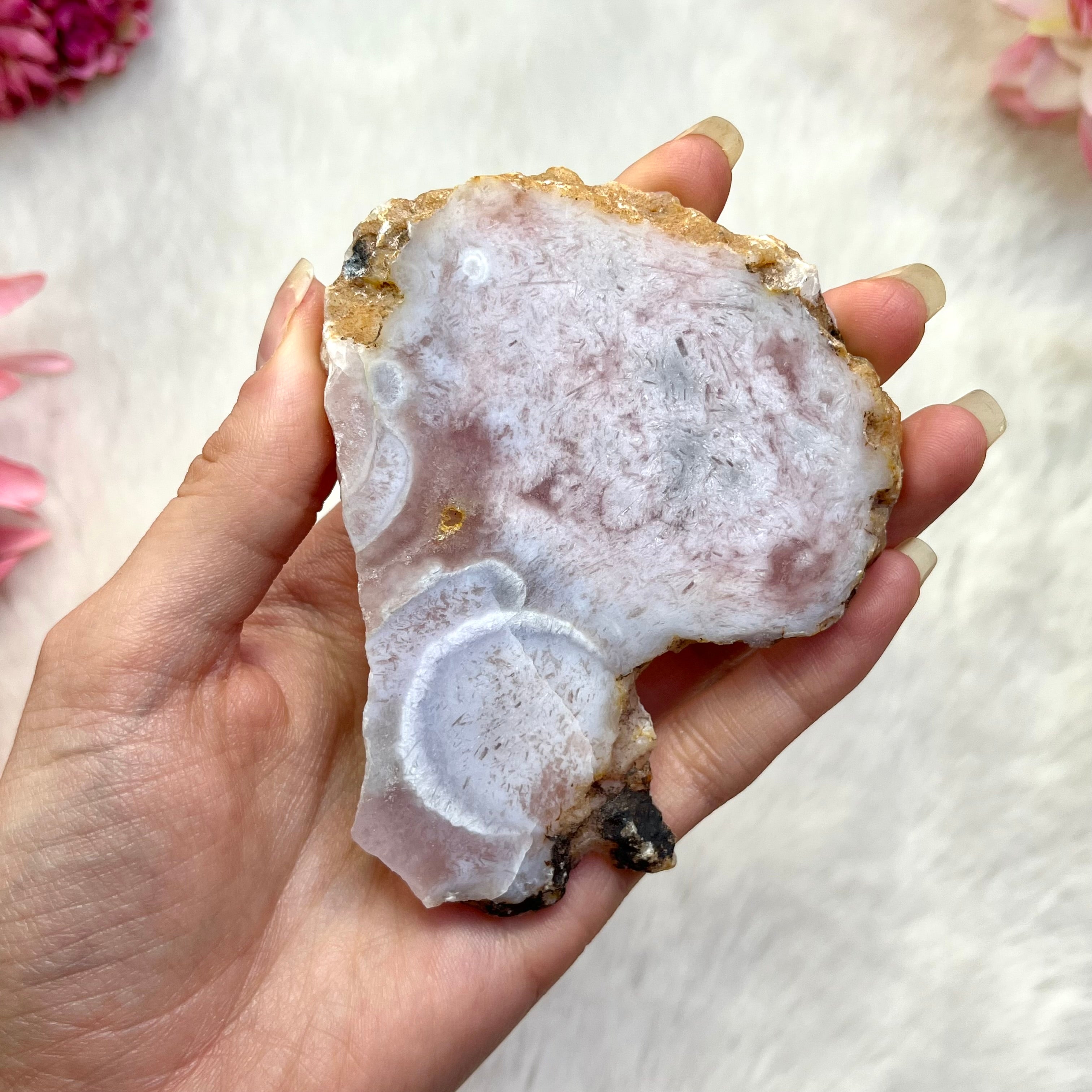 Pinke Amethyst scheibe 299