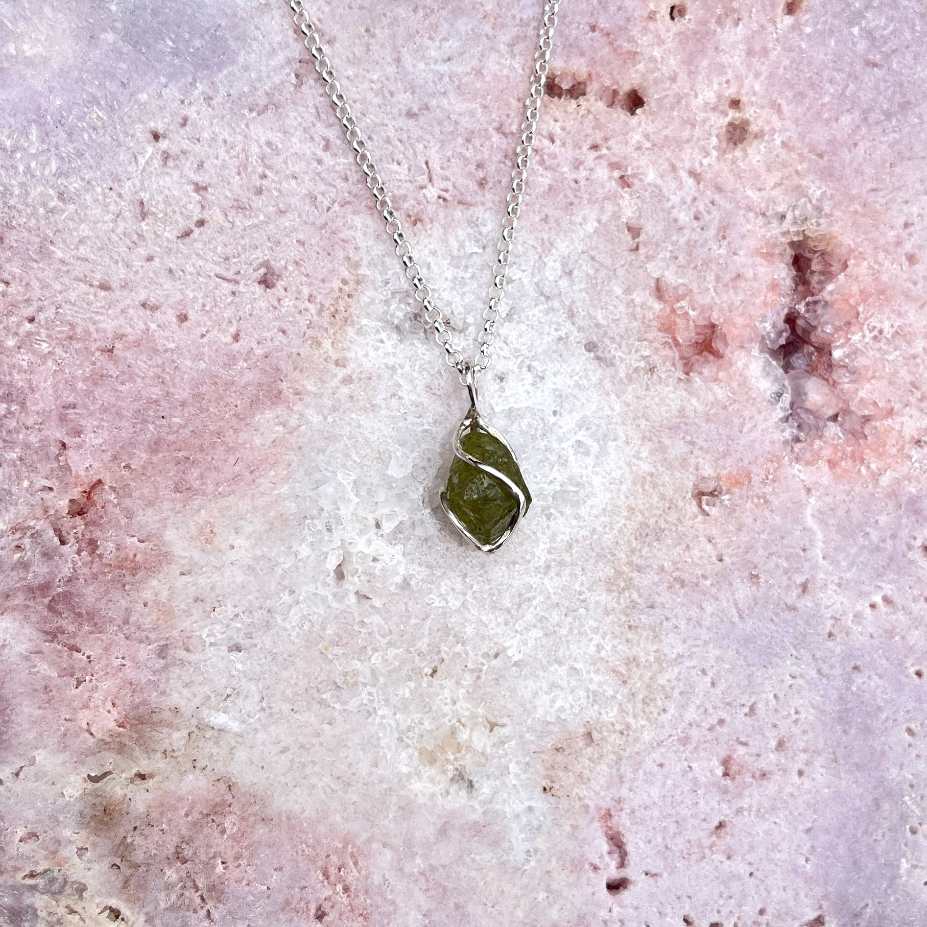 Peridot Anhänger Silber 18