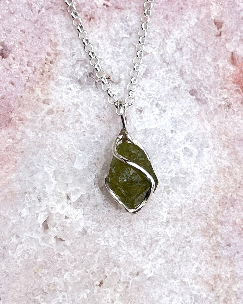 Peridot Anhänger Silber 18