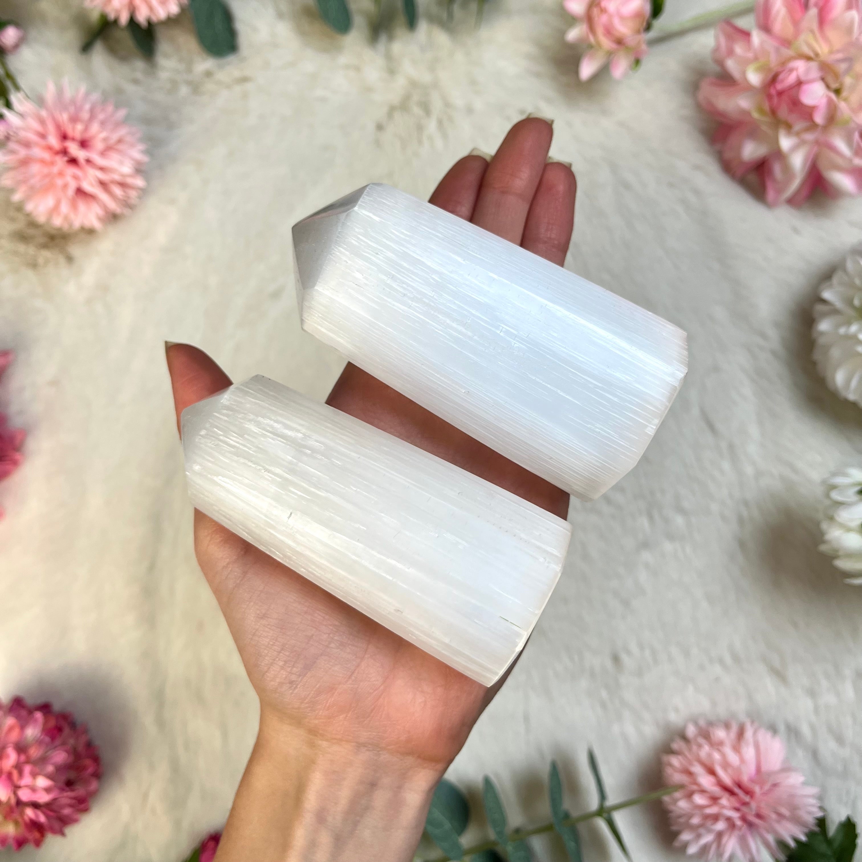 Selenit Obelisk klein