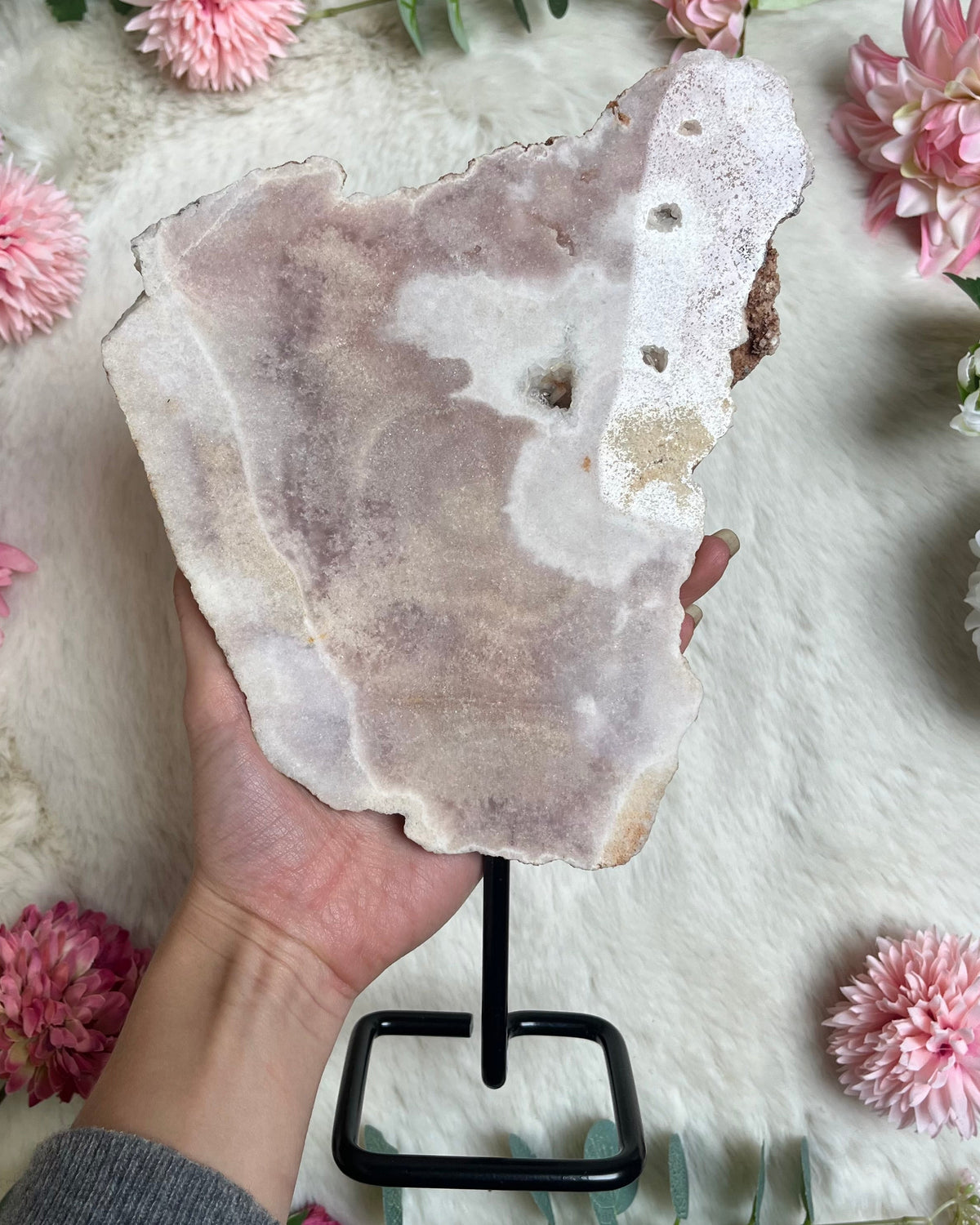 Pinker Amethyst auf Ständer 113