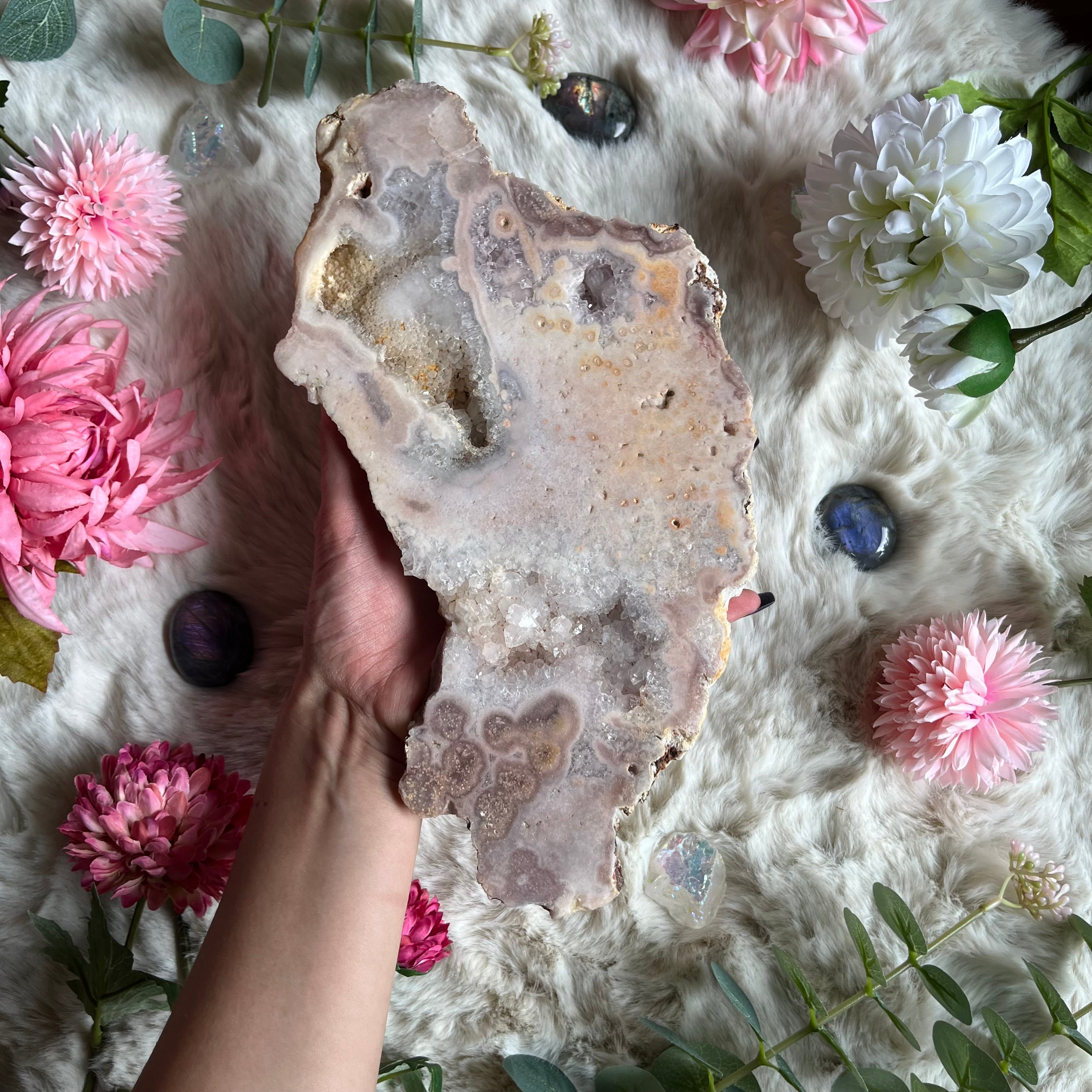 Pinker Amethyst Scheibe 5