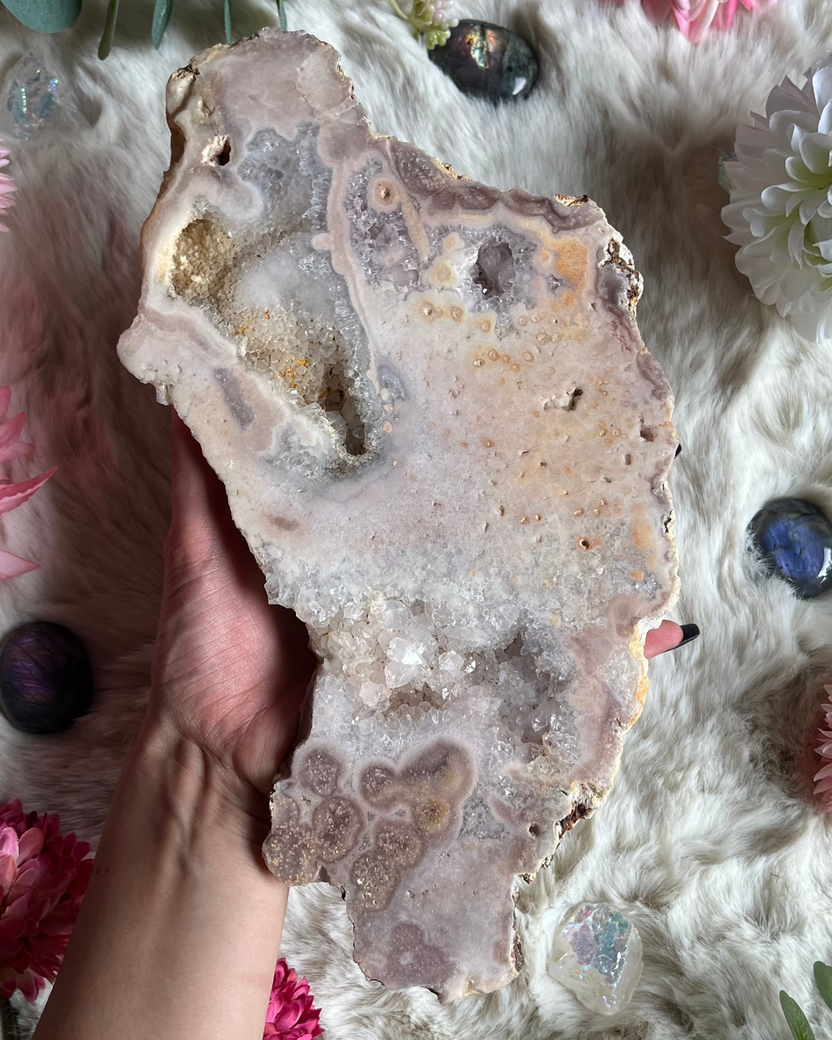 Pinker Amethyst Scheibe 5