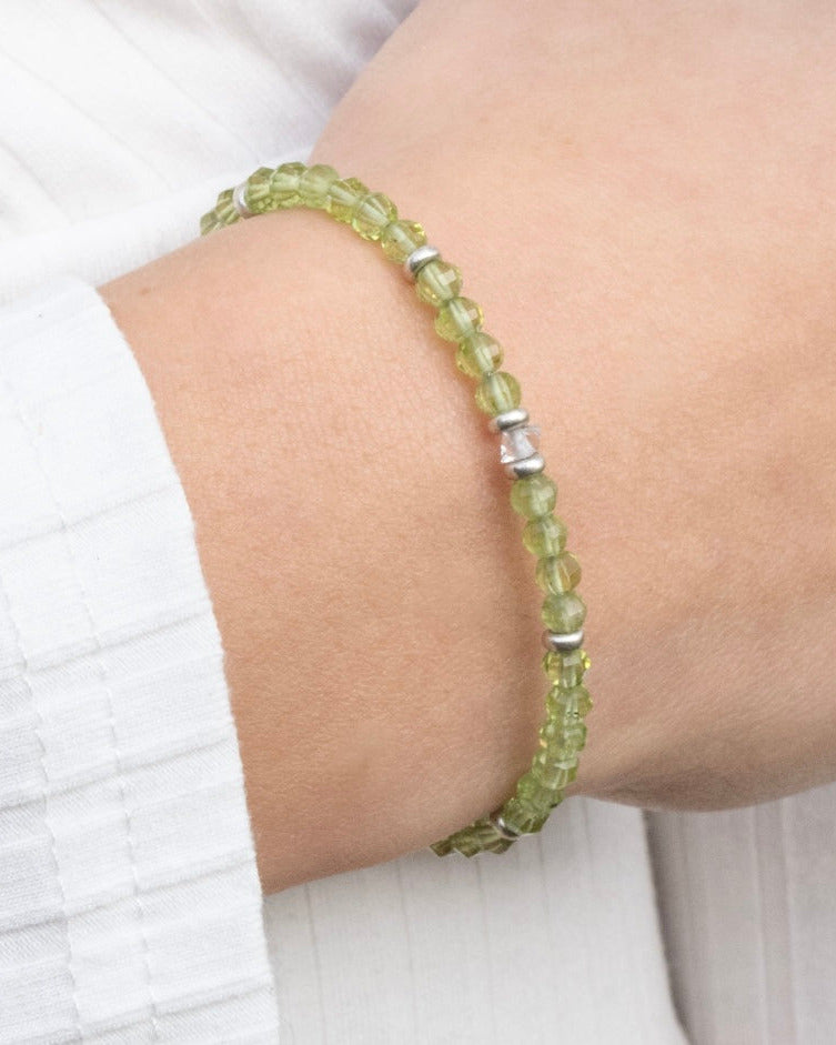 Peridot Armband facettiert