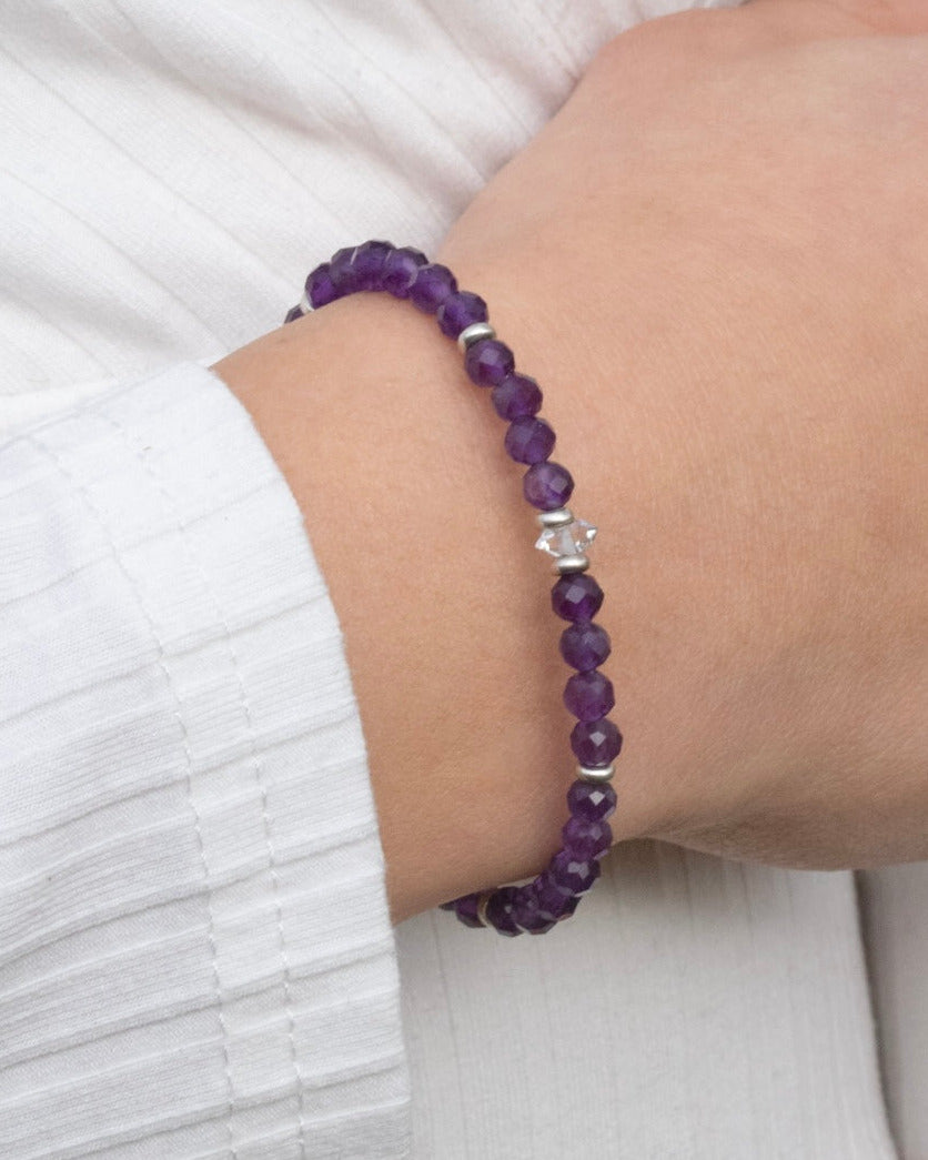 Amethyst Armband facettiert