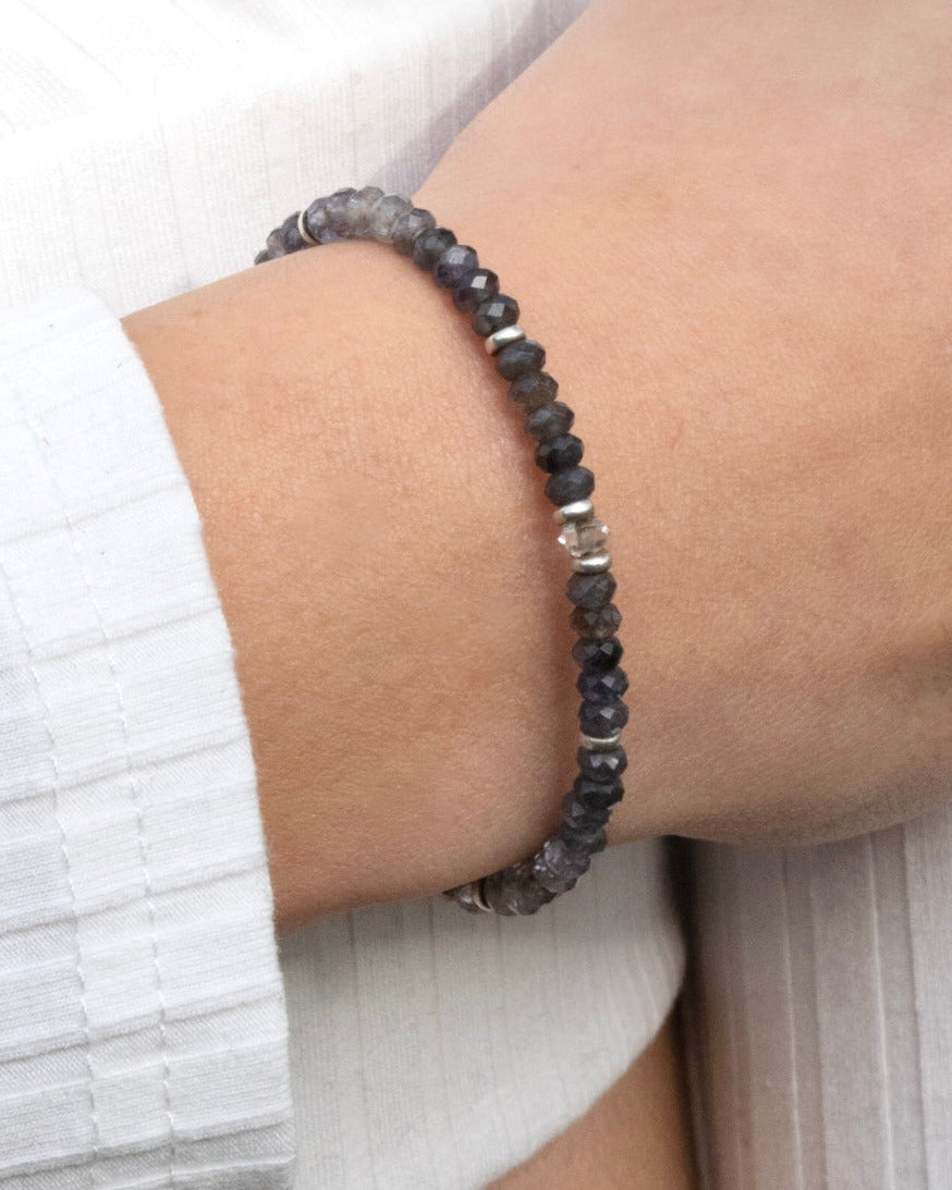 Iolith Armband Armband 3-4mm button facettiert