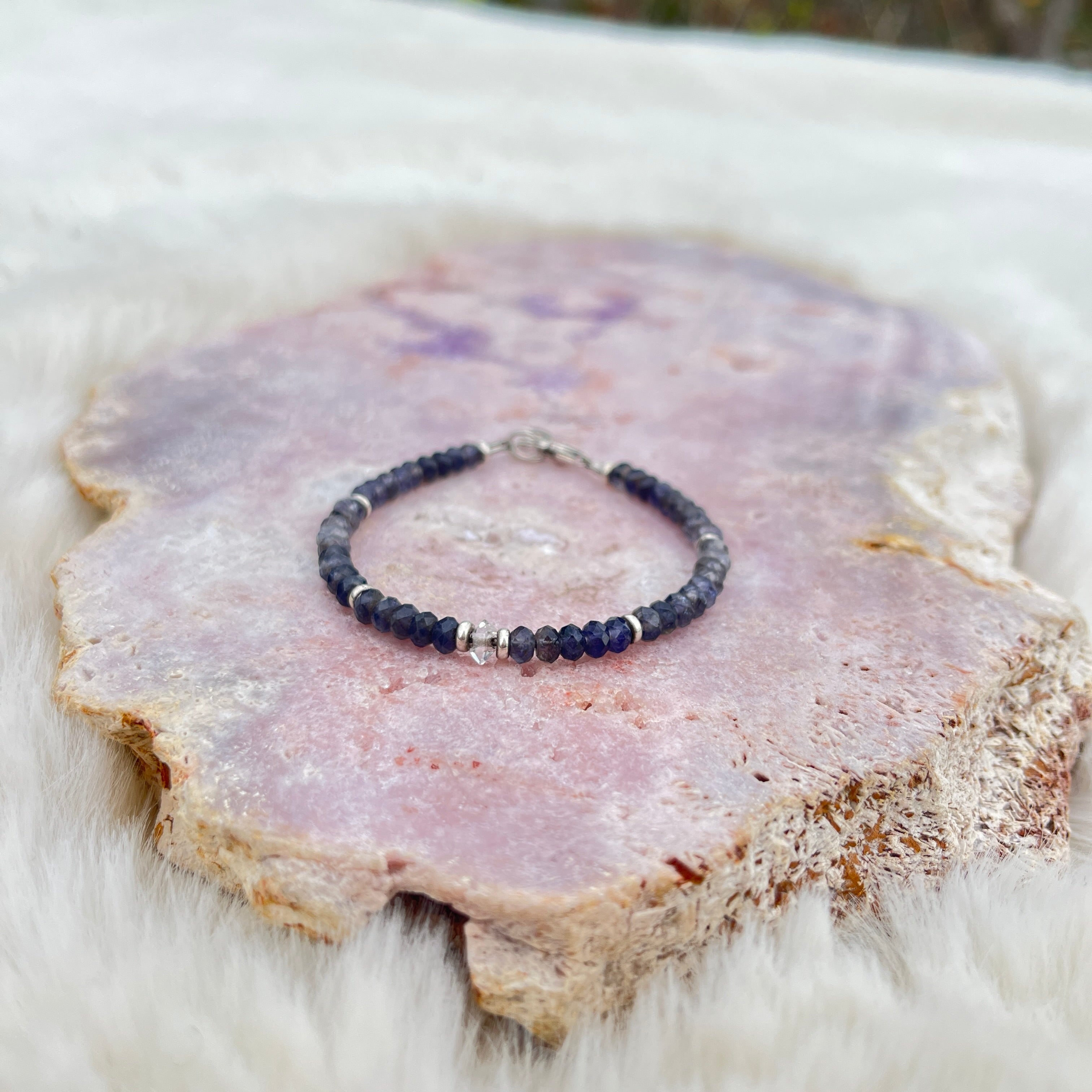 Iolith Armband Armband 3-4mm button facettiert