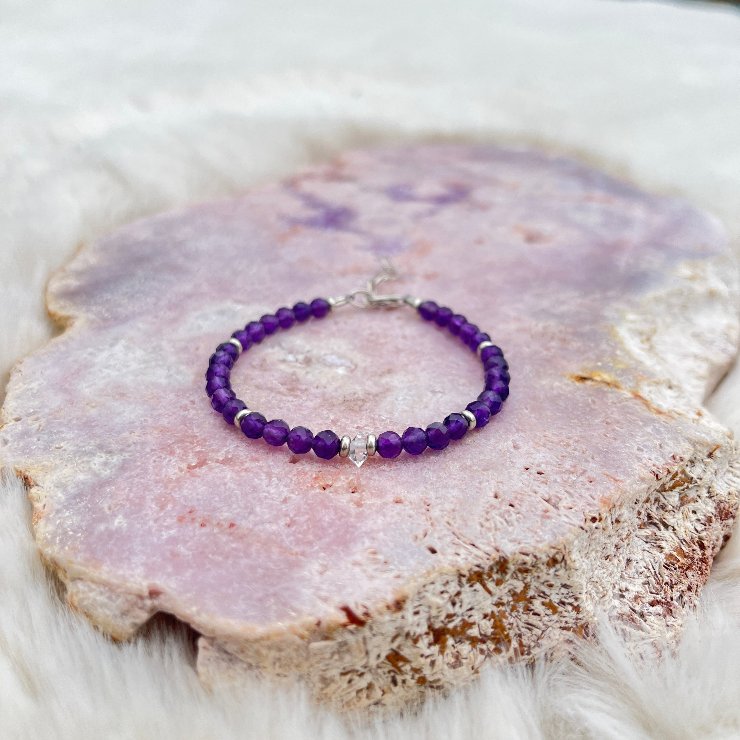 Amethyst Armband facettiert