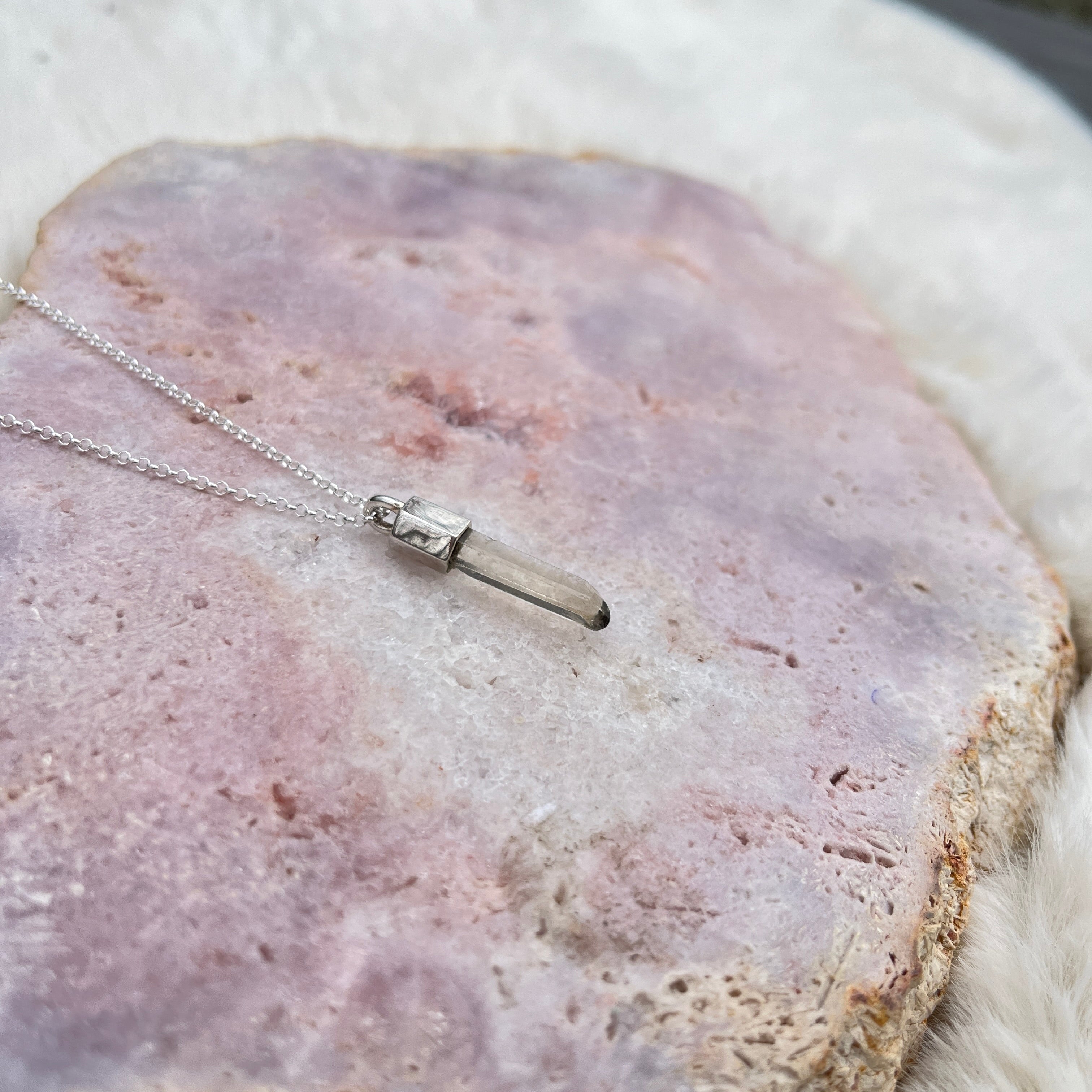 Rauchquarz Anhänger Silber 5
