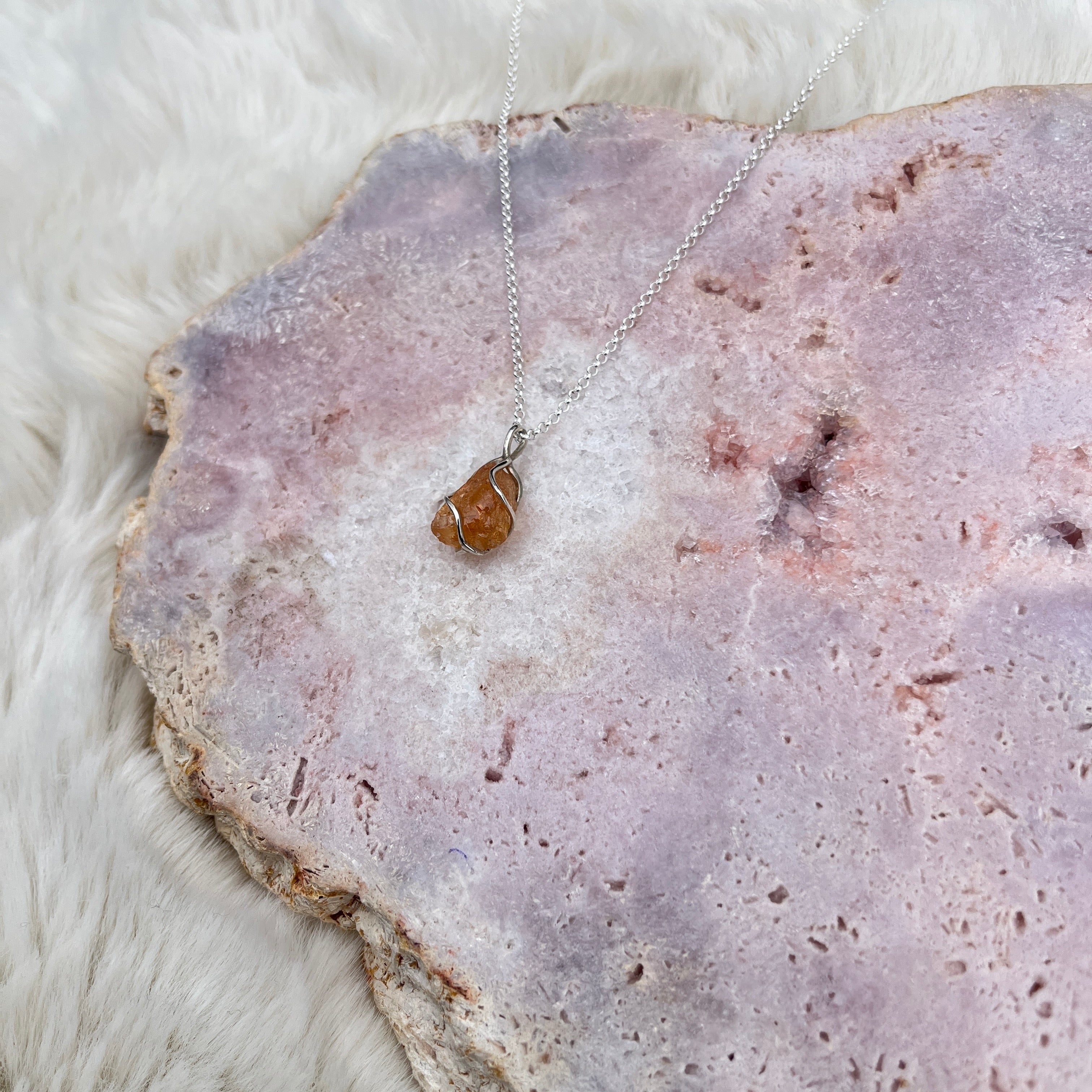 Imperial Topaz Anhänger Silber