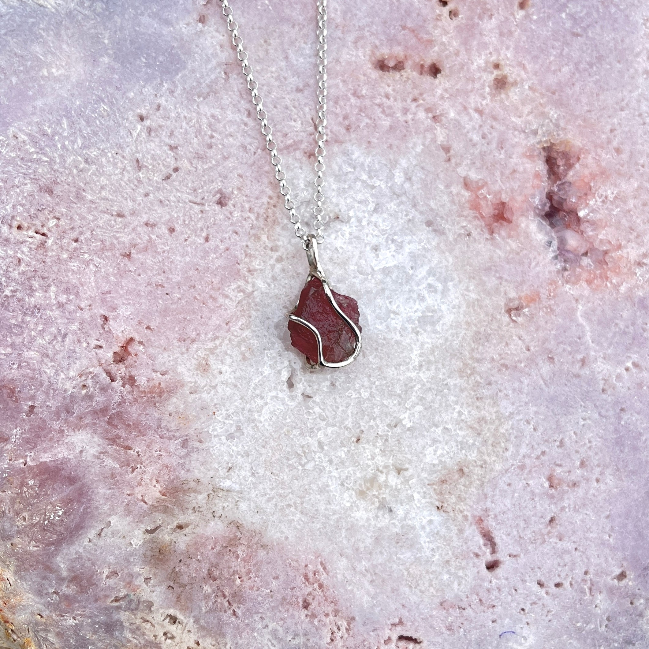 Wassermelonen Turmalin Anhänger Silber 12