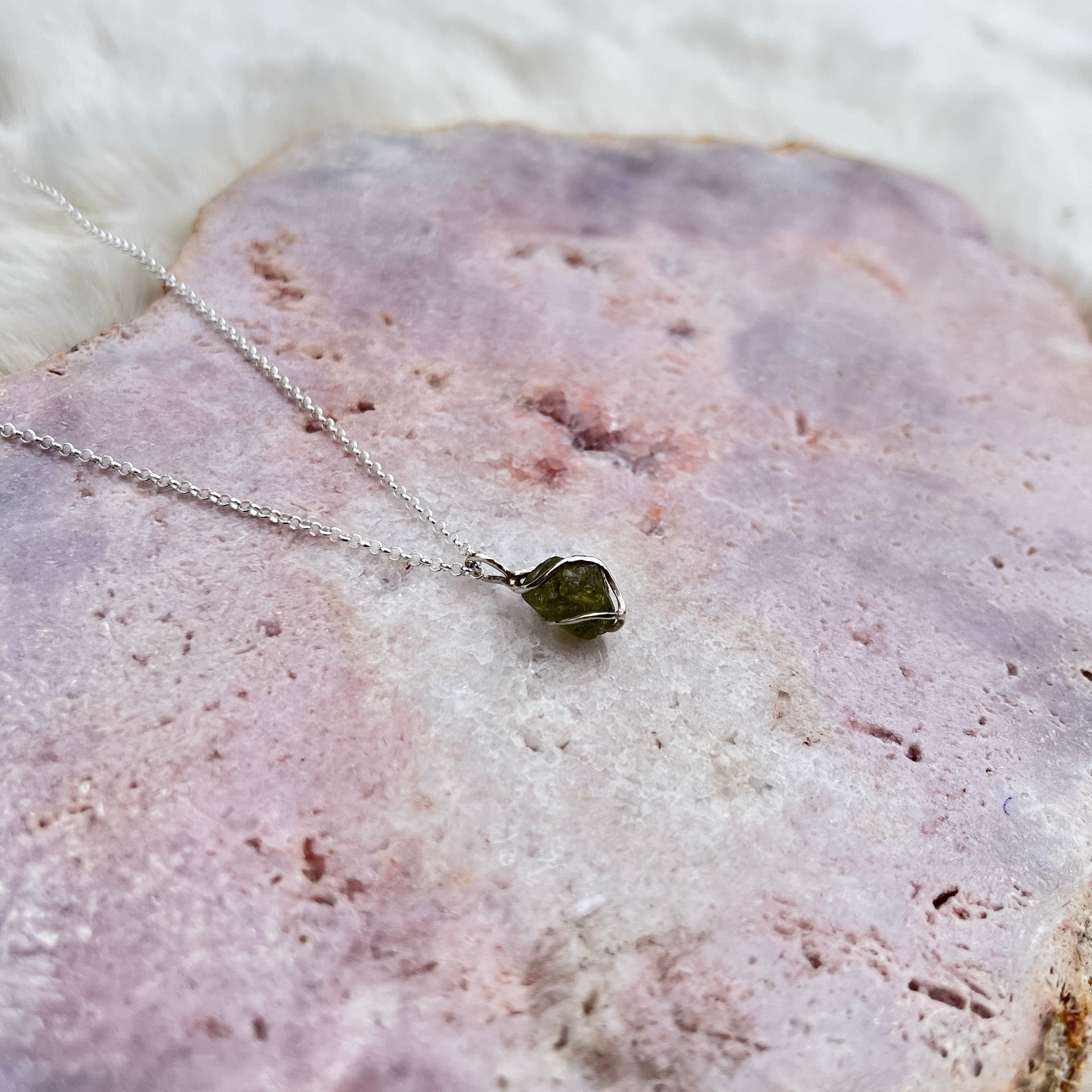 Peridot Anhänger Silber 18