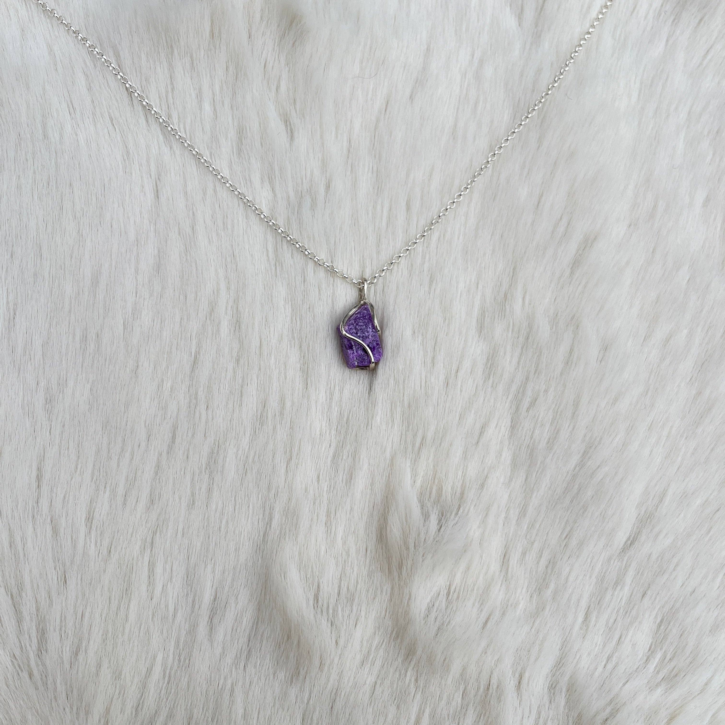 Sugilith Anhänger Silber 8