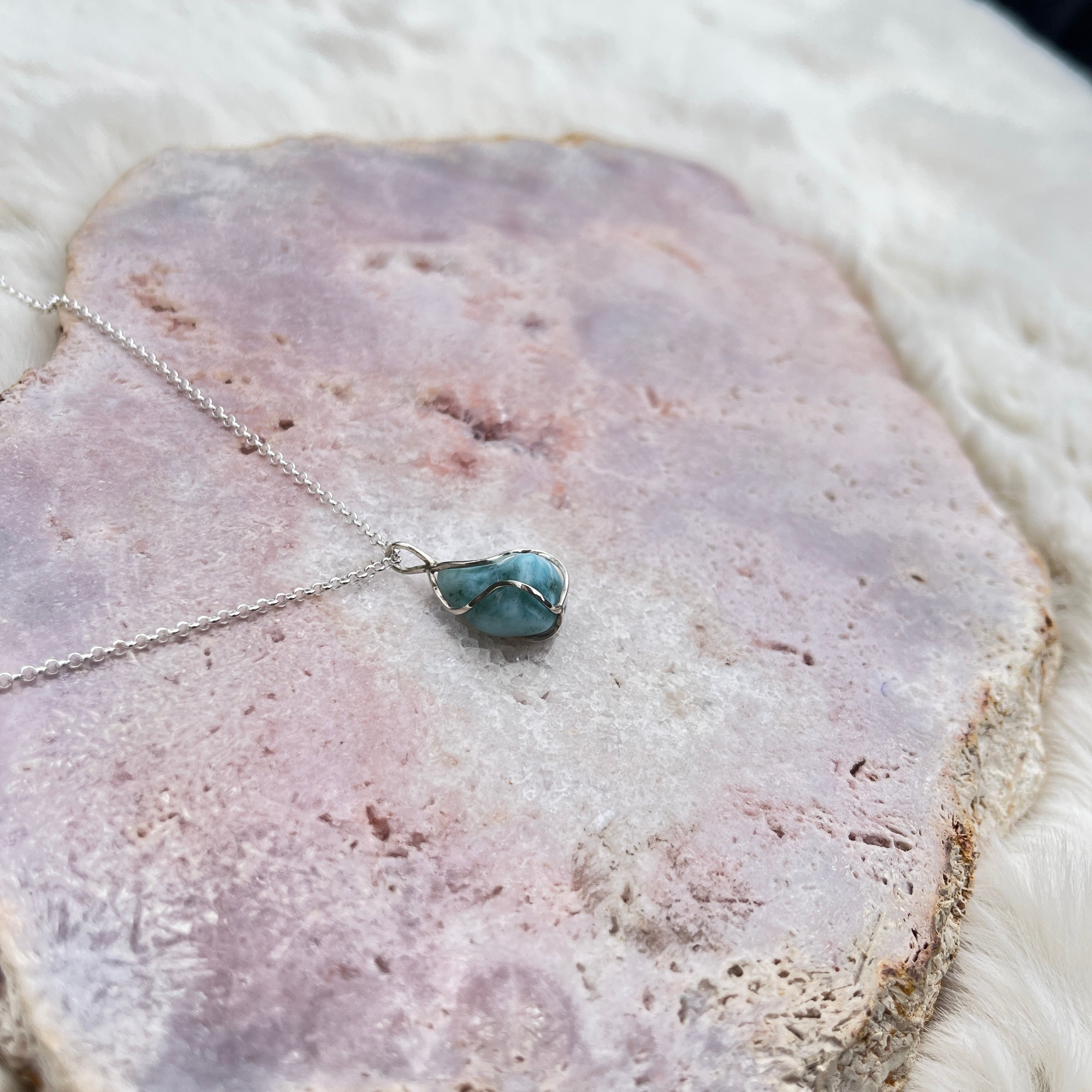 Larimar Anhänger Silber